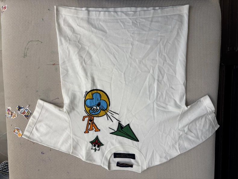 Louis Vuitton Louis Vuitton White short-sleeved T-shirt 2502-Nextarrow Size US S / EU 44-46 / 1 - 1 Thumbnail