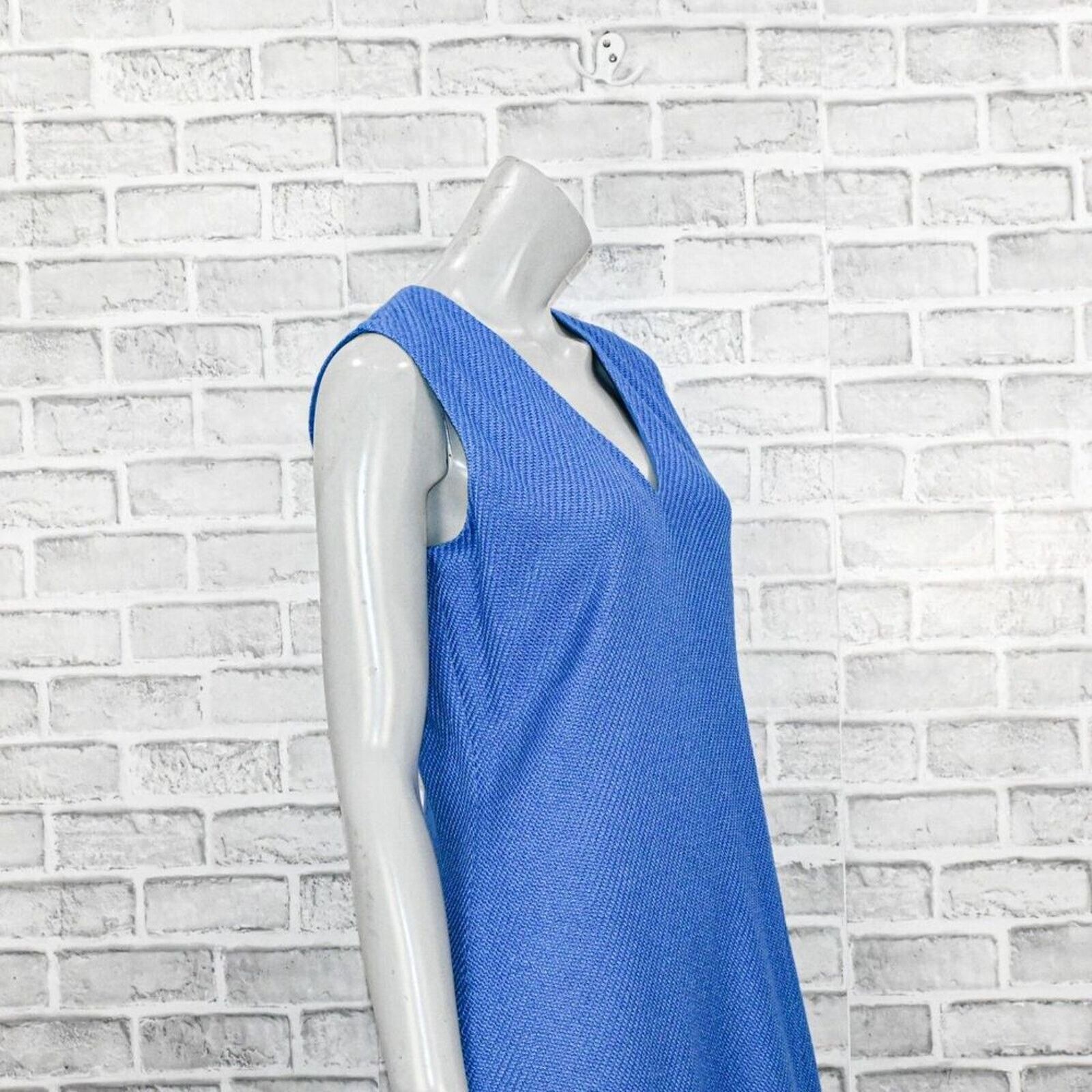 St. John ST. JOHN Ottoman Knit Sheath Dress in Blue size 12 Size XL / US 12-14 / IT 48-50 - 10 Thumbnail