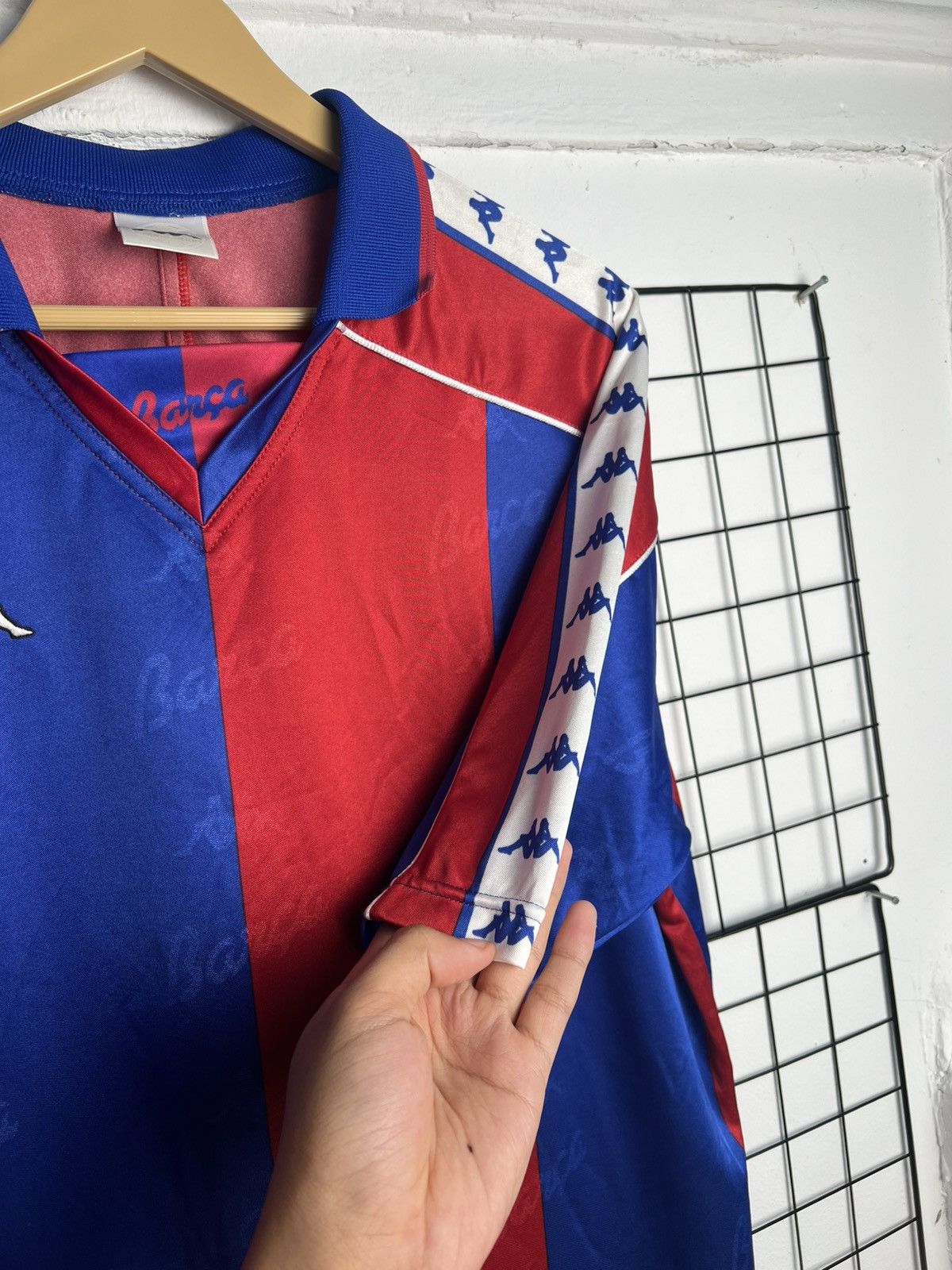 Kappa Vintage 1992/1995 Kappa Bercelona Monogram Jersey Size US L / EU 52-54 / 3 - 3 Thumbnail