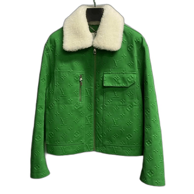 Louis Vuitton louis vuitton's new green lumber-covered logo jacket-2507 Size US L / EU 52-54 / 3 - 1 Thumbnail