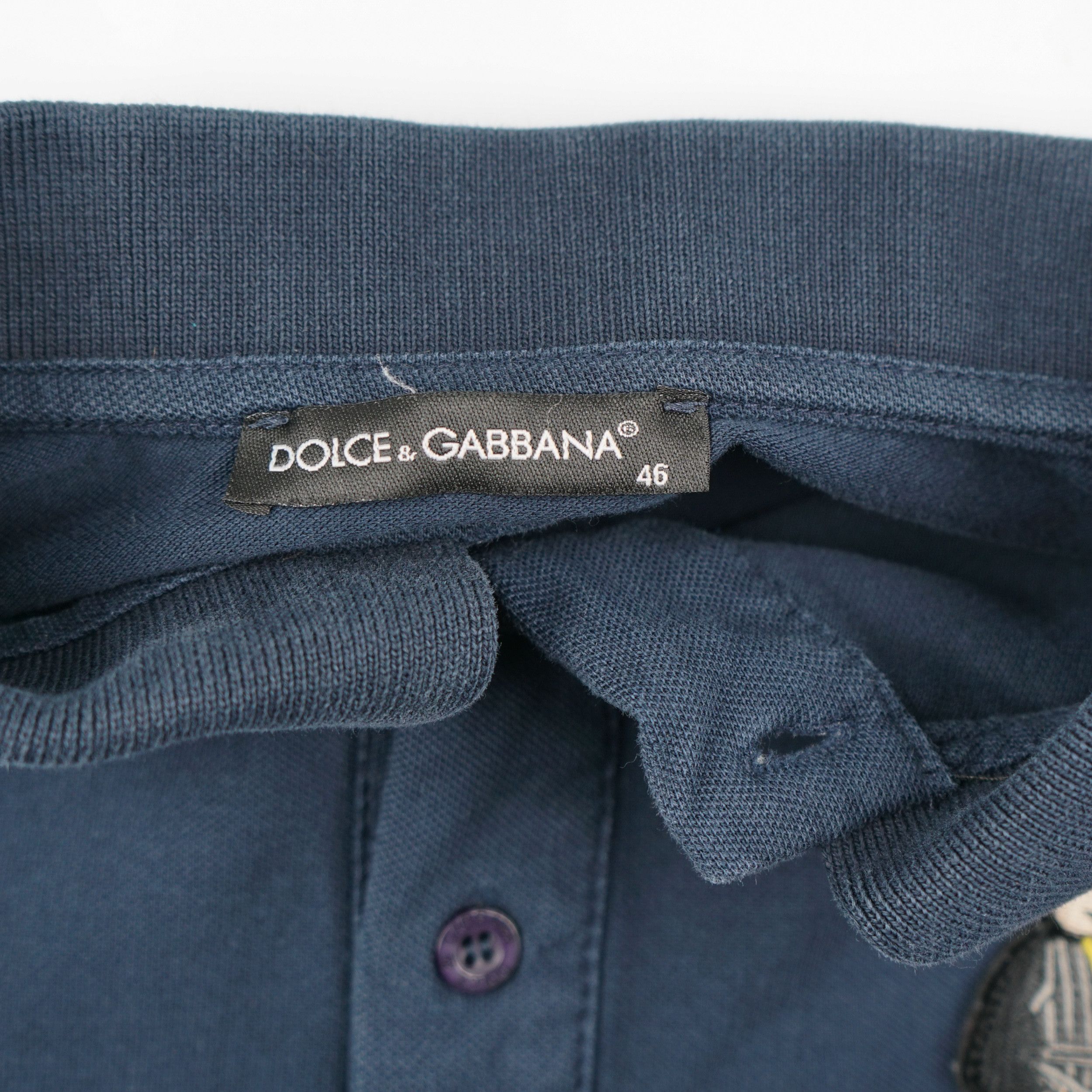 Dolce & Gabbana × Vintage Vintage Dolce Gabbana Patched Polo Shirt Size US S / EU 44-46 / 1 - 4 Thumbnail