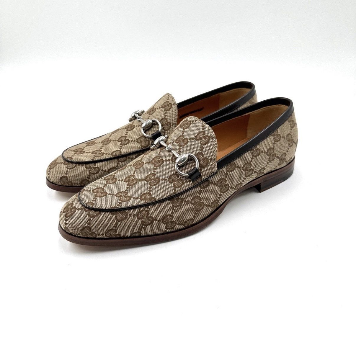 Gucci Gucci/Round-Toe All-Over GG Monogram Loafers K12 Size US 9 / IT 39 - 1 Thumbnail