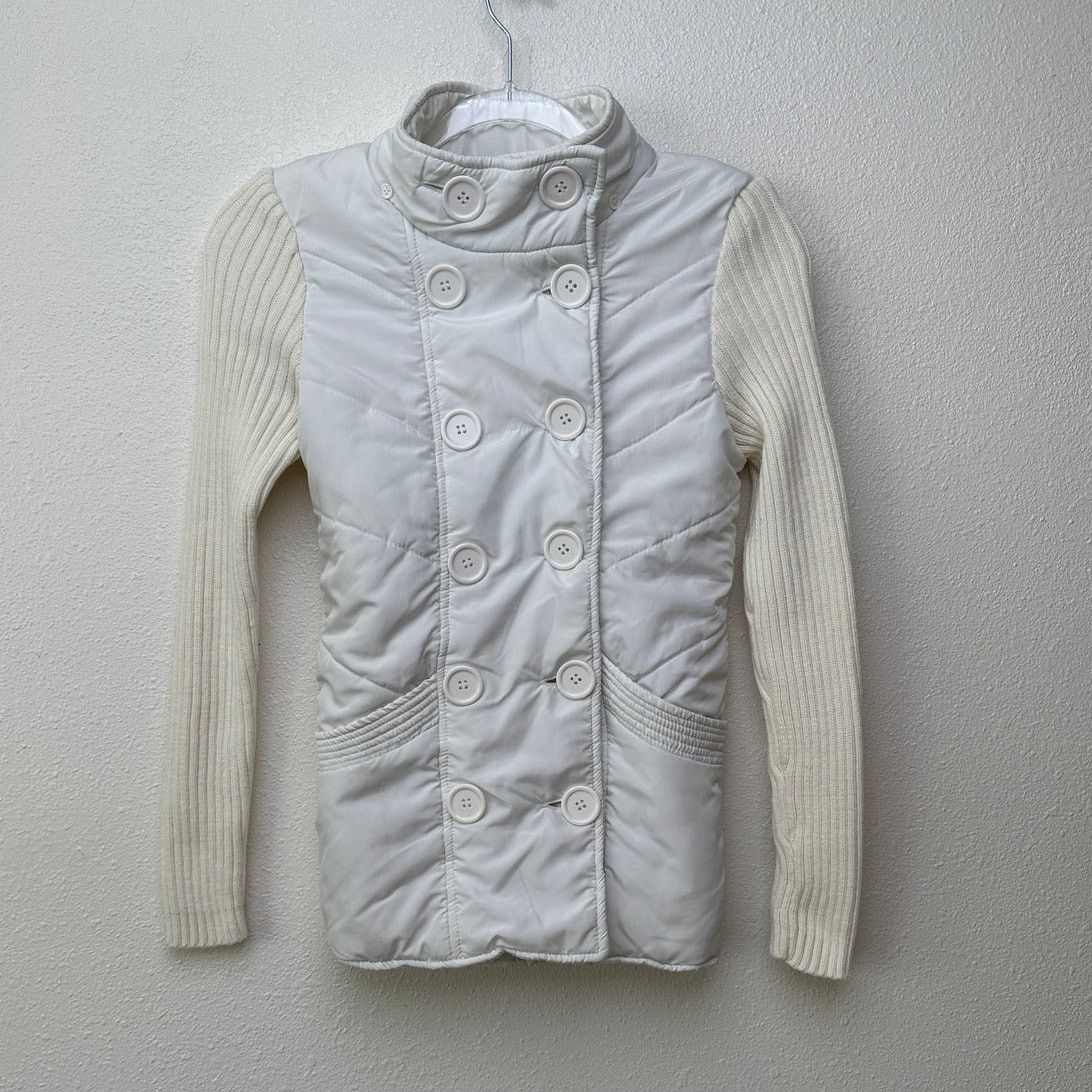 Other JJAlways Cream/White Mixed Media Double-Breasted Jacket US S Size S / US 4 / IT 40 - 2 Thumbnail