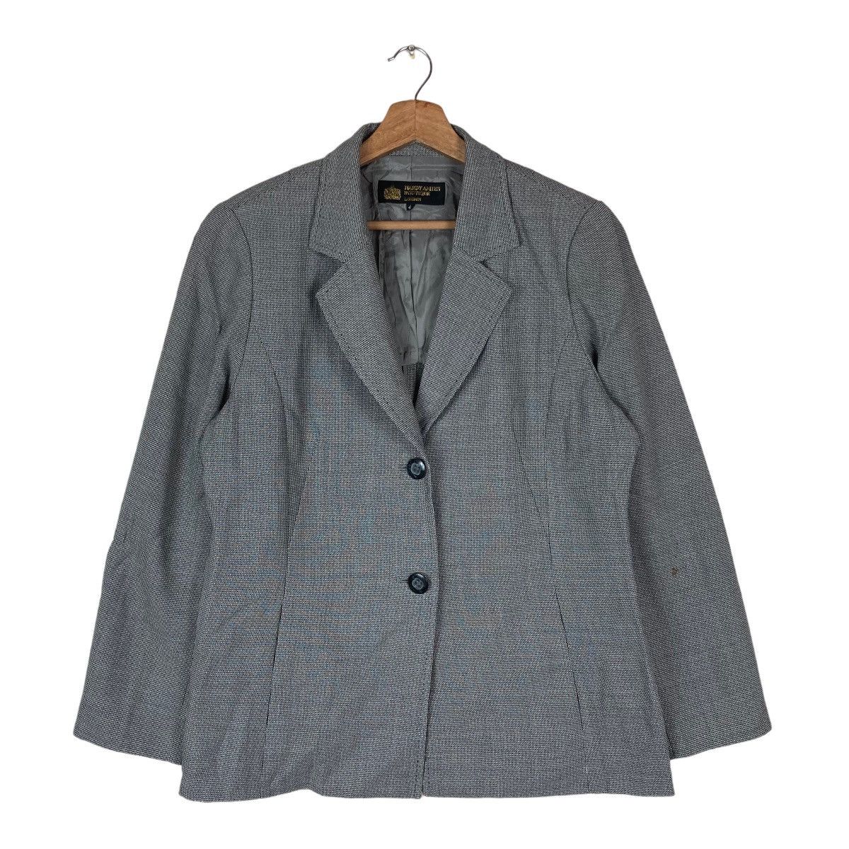 Vintage Hardy Amies Boutique London Flat Button Coat Blazer