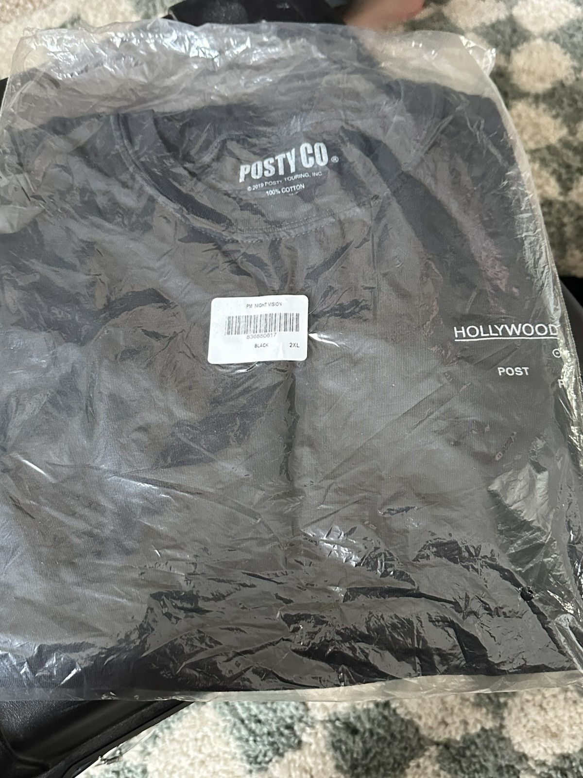 Rap Tees Post Malone Night Vision Tee Size US XXL / EU 58 / 5 - 2 Thumbnail