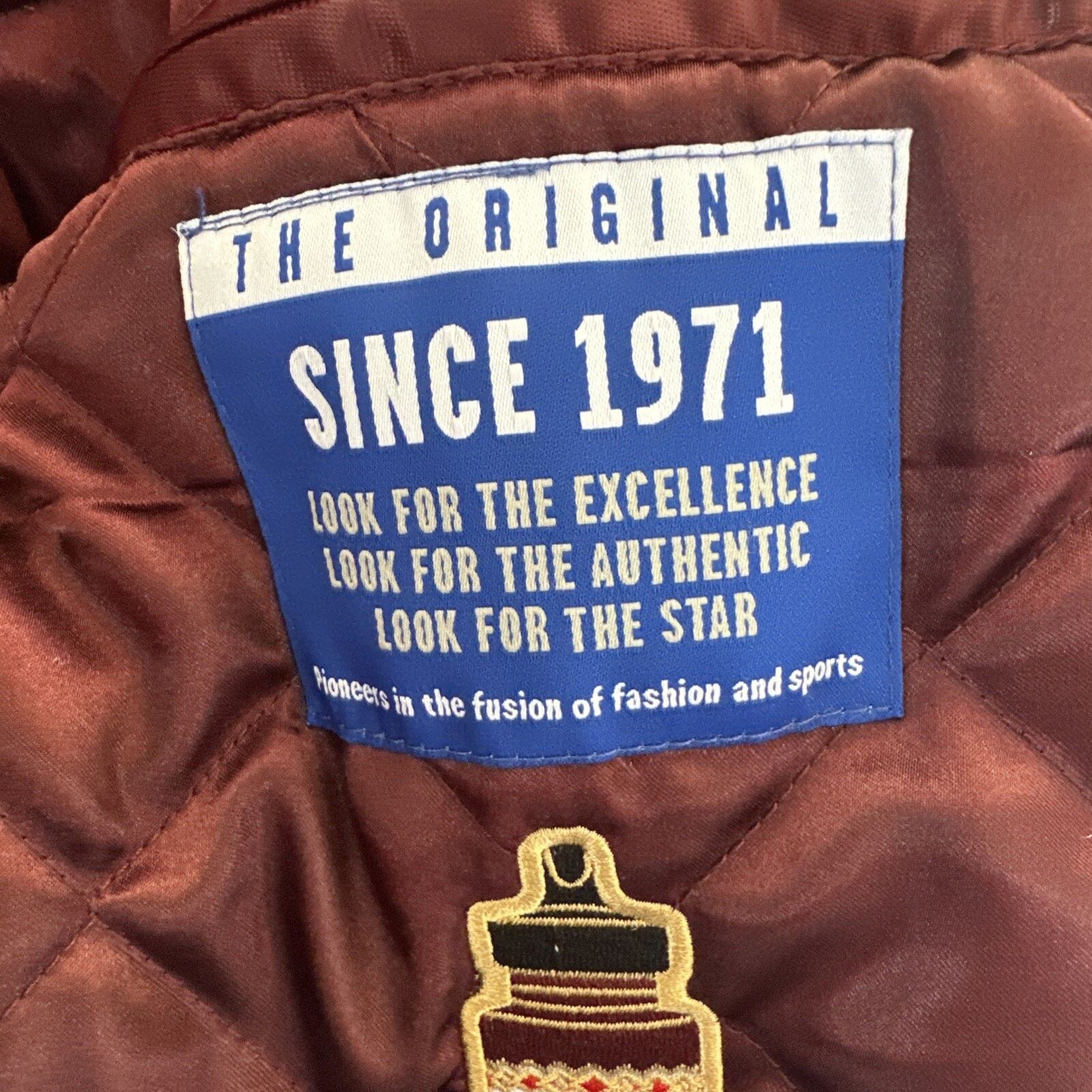 Starter Starter Mikes Hot Honey Snap Button Jacket Size L Burgundy Size US L / EU 52-54 / 3 - 10 Thumbnail