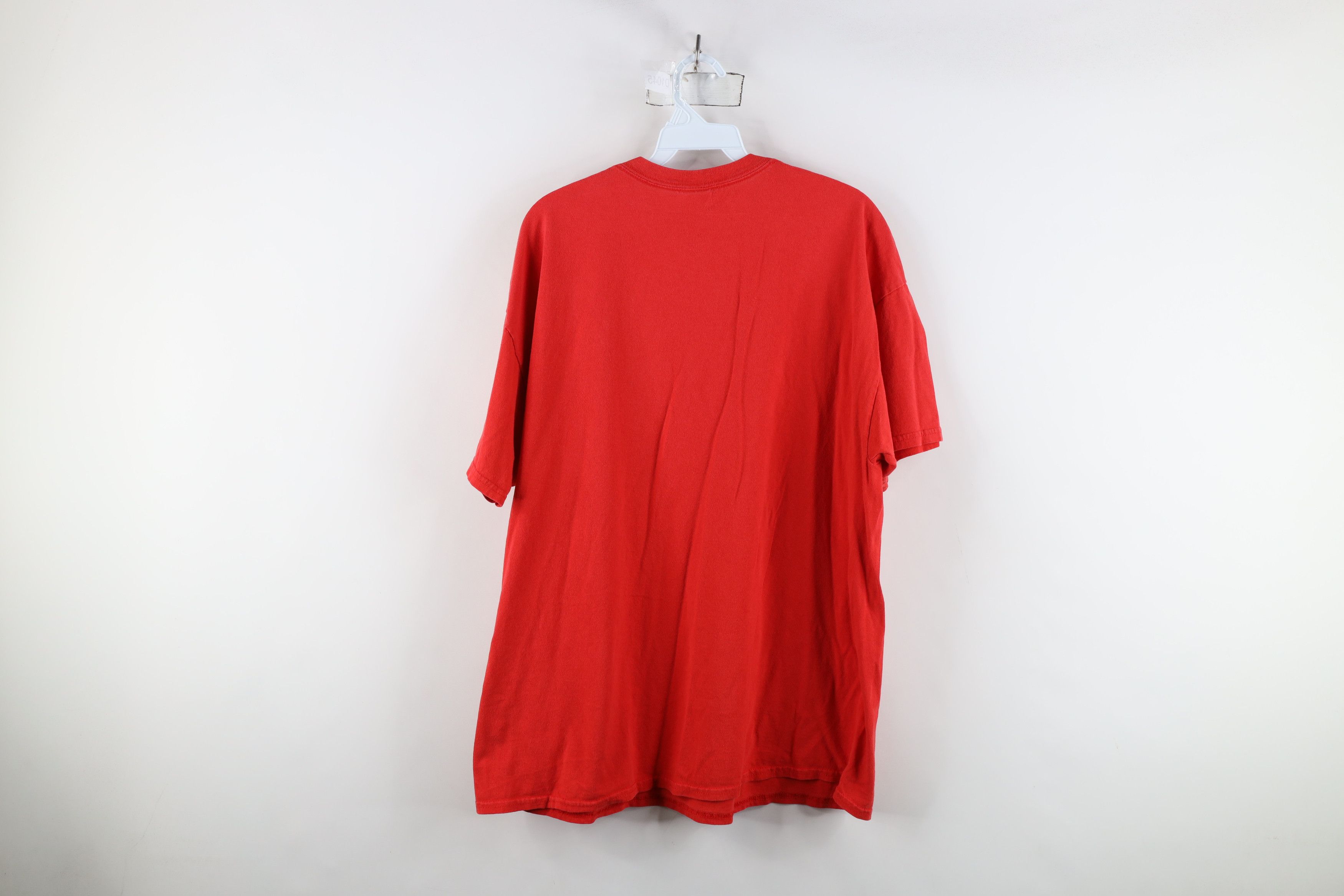 Vintage Vintage Y2K Spell Out Graceland Elvis Presley T-Shirt Red Size US XL / EU 56 / 4 - 12 Thumbnail