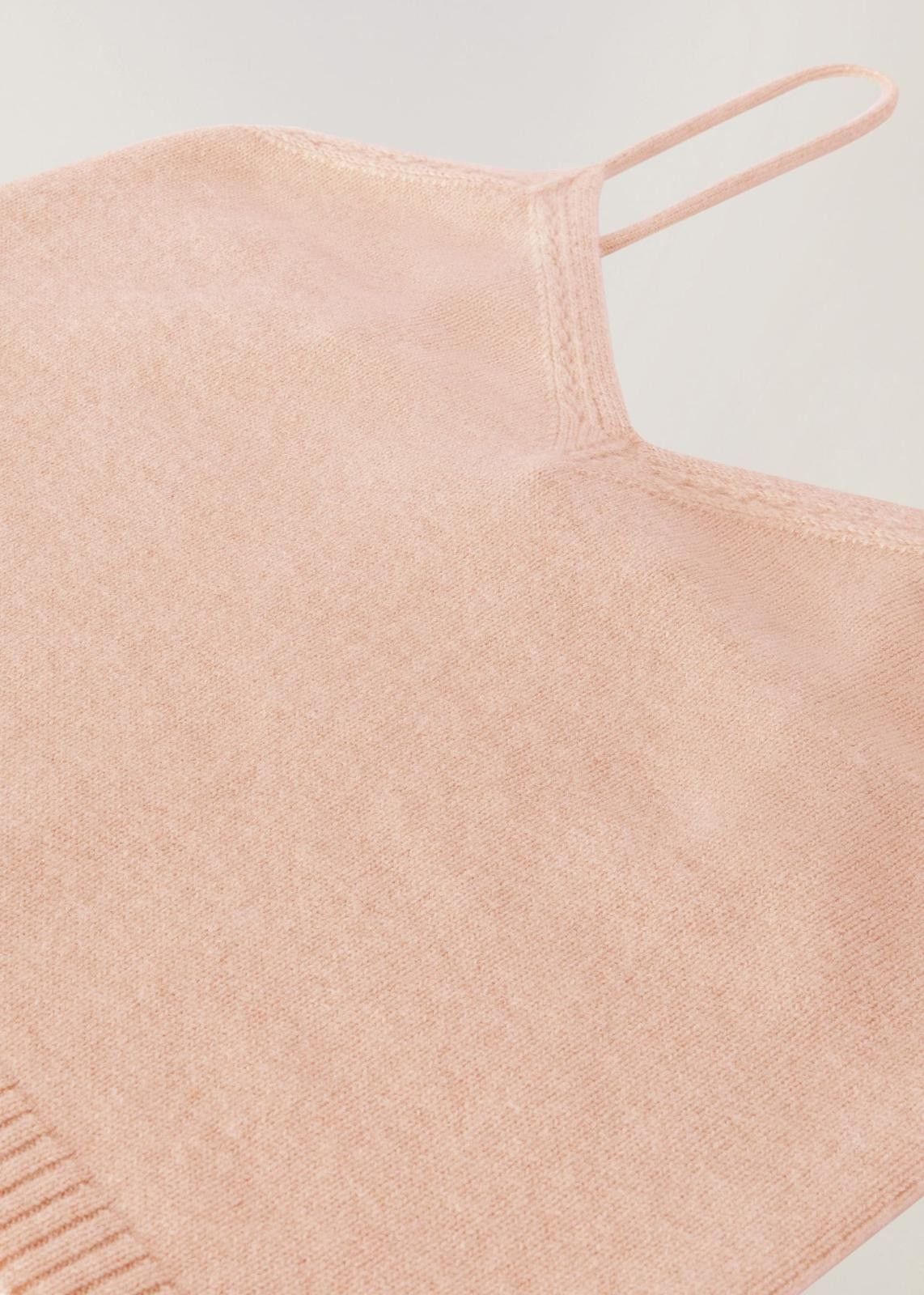 Loro Piana o1srvl11e1024 Cocooning Fine Ajour Tank Top in Pink Size XL / US 12-14 / IT 48-50 - 4 Thumbnail