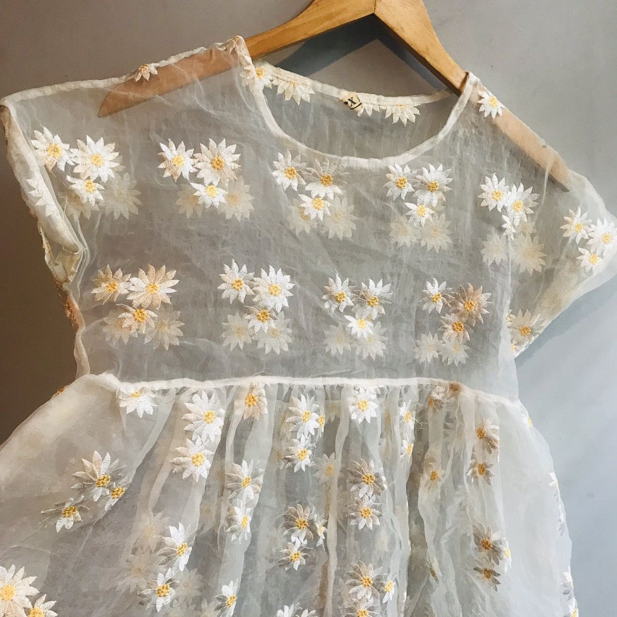 If Six Was Nine × Seditionaries Japanese Daisy Flowers Embroidered Mesh Dress Size M / US 6-8 / IT 42-44 - 1 Thumbnail