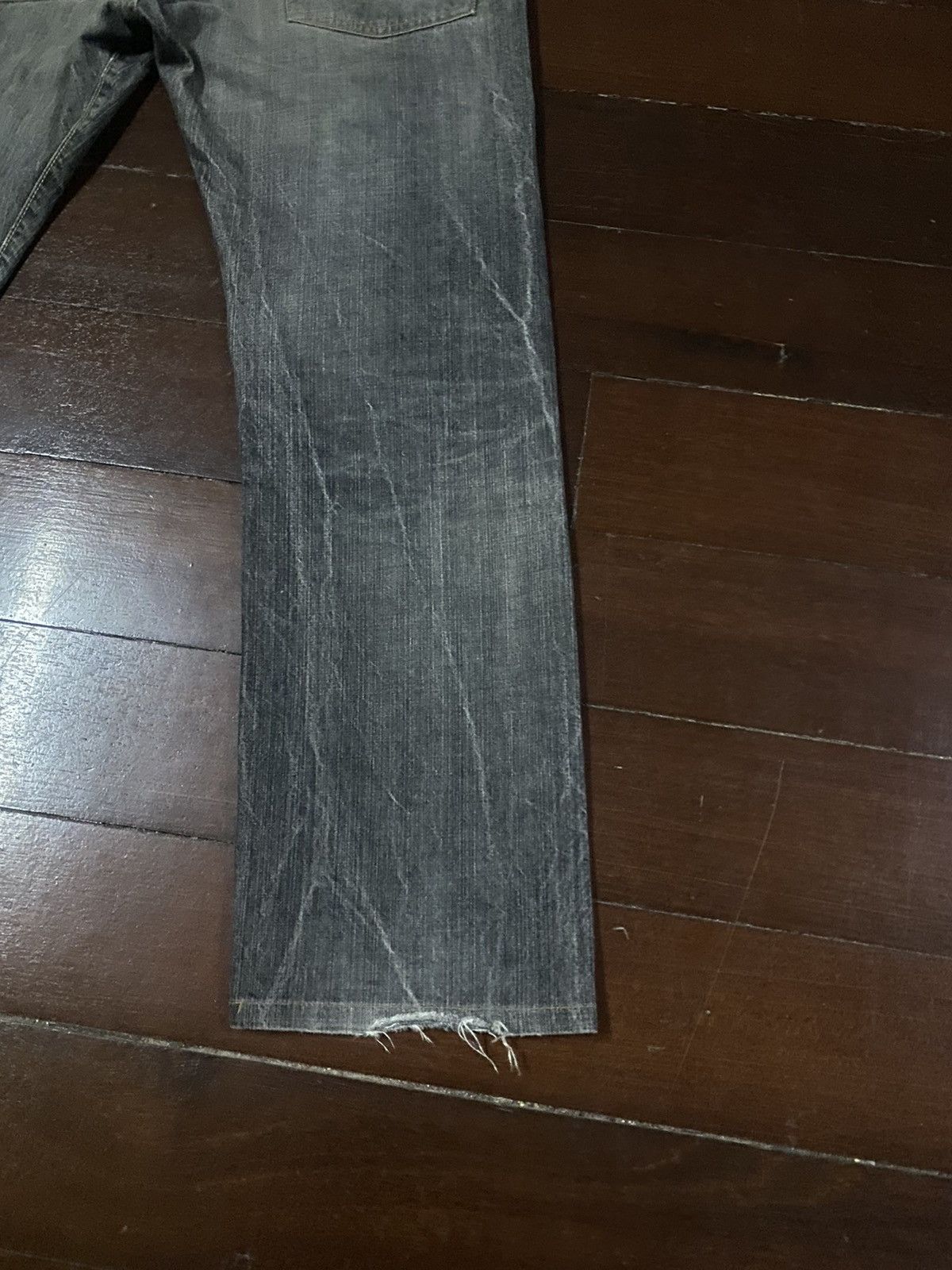 Edwin Vintage Edwin 505 BXX Selvedge FLARE JEANS THUNDER Size US 33 - 15 Thumbnail