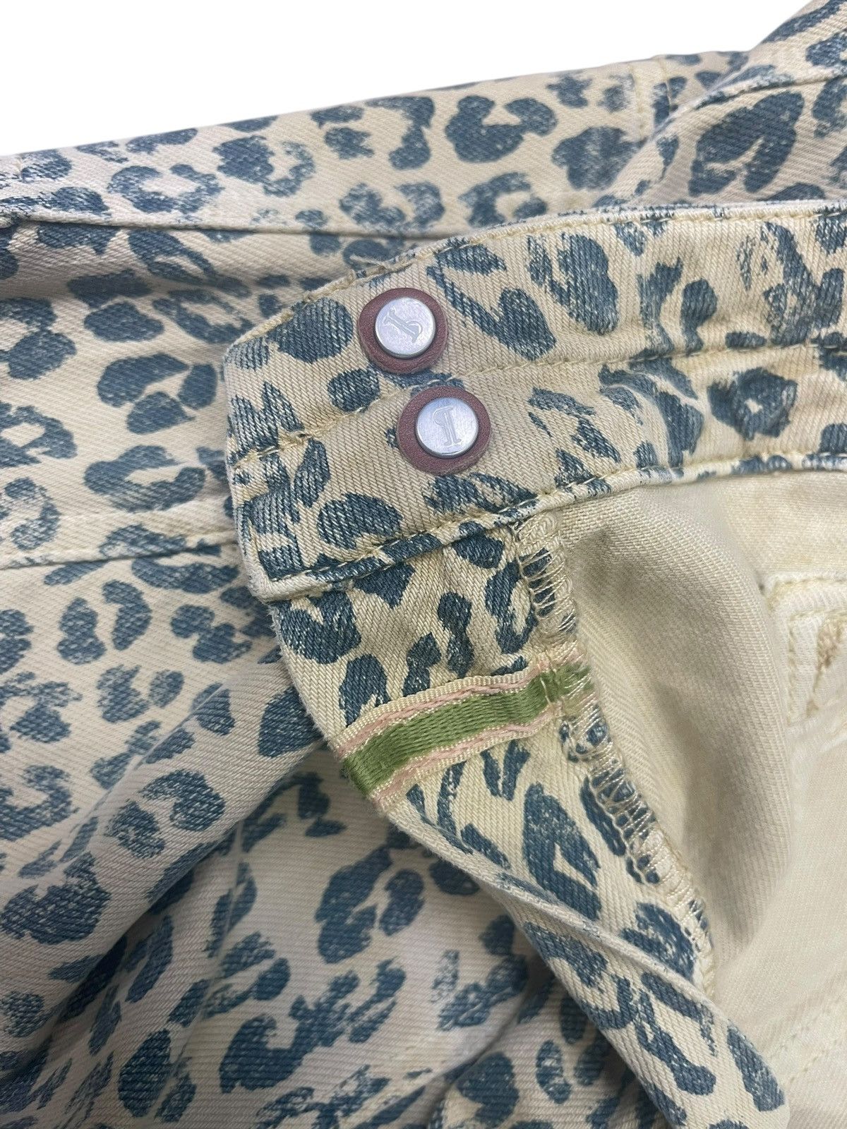 Japanese Brand Vintage Pilcro Jeans Leopard Pattern Fullprint Double Knee Size US 33 - 17 Thumbnail