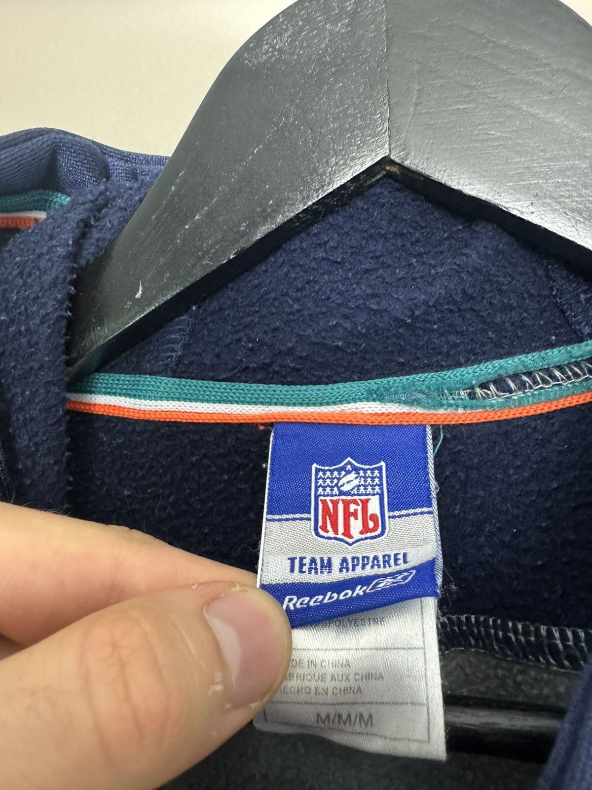 Reebok Reebok x Miami Dolphins Spellout Hoodie NFL Team Football Size US M / EU 48-50 / 2 - 6 Thumbnail