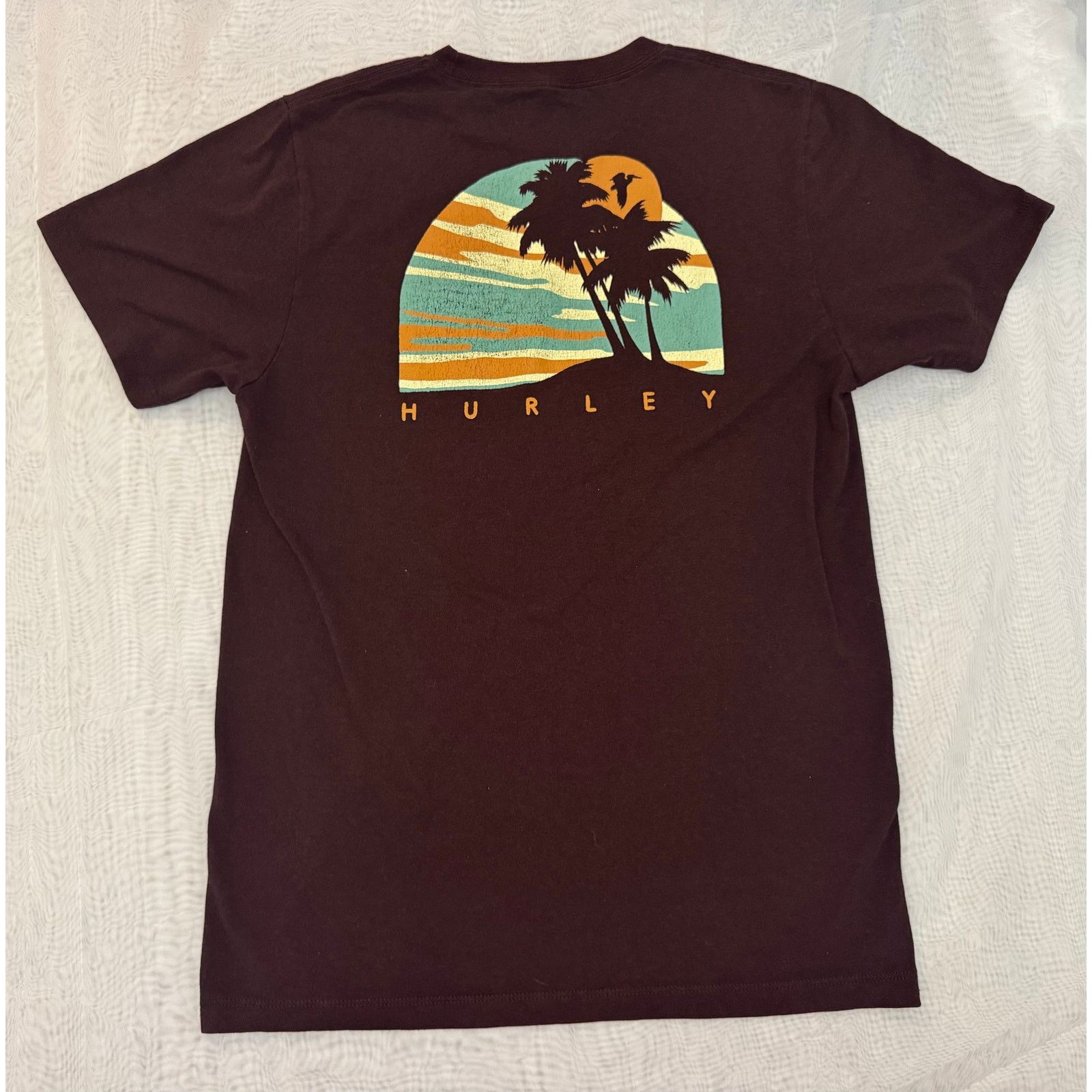 Hurley Maroon Hurley Unisex Medium Shirt T-Shirt Size US M / EU 48-50 / 2 - 2 Thumbnail