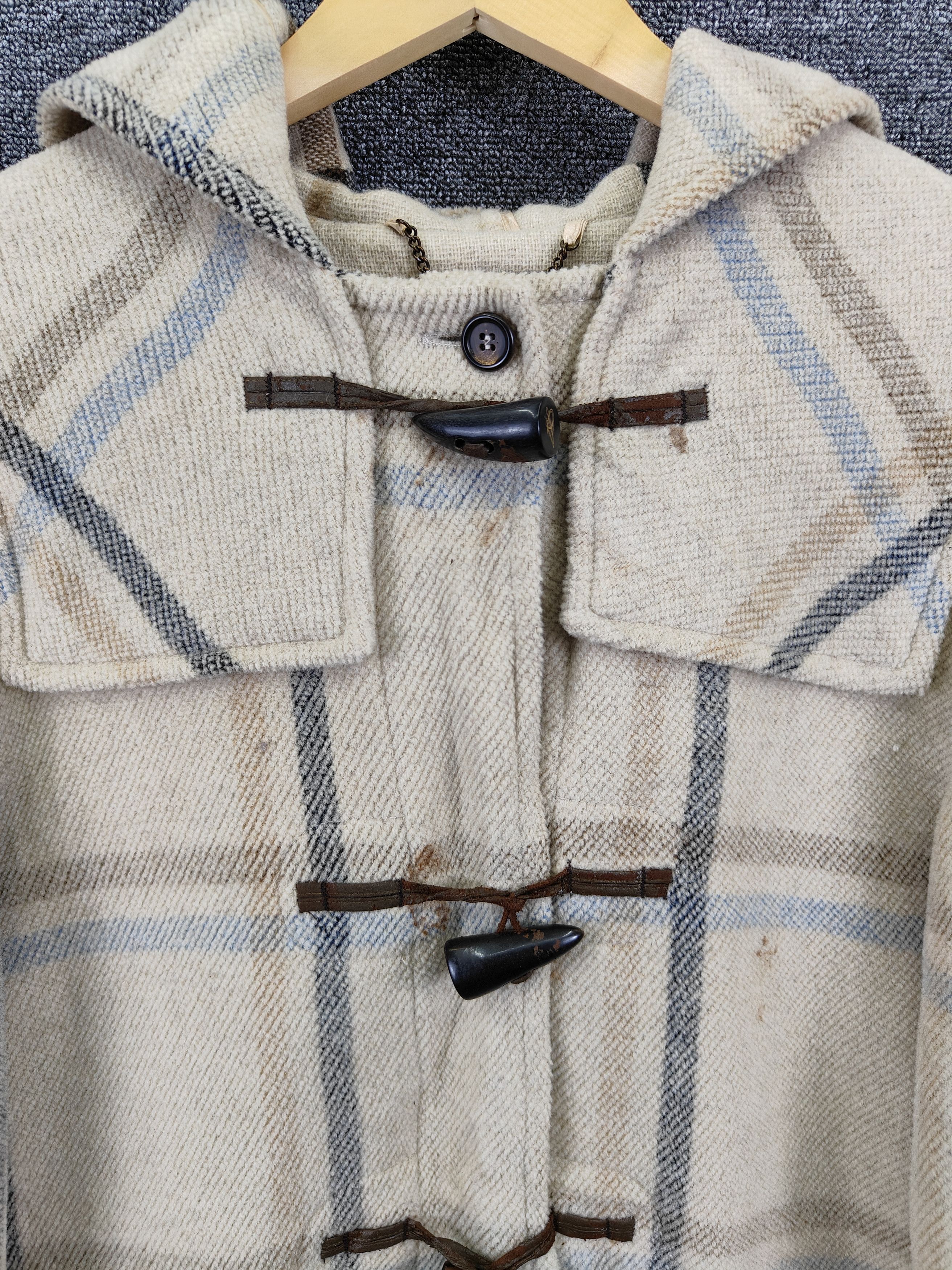 Aquascutum Aquascutum Checked Double Breasted Wool Duffle Coat Size US L / EU 52-54 / 3 - 7 Thumbnail