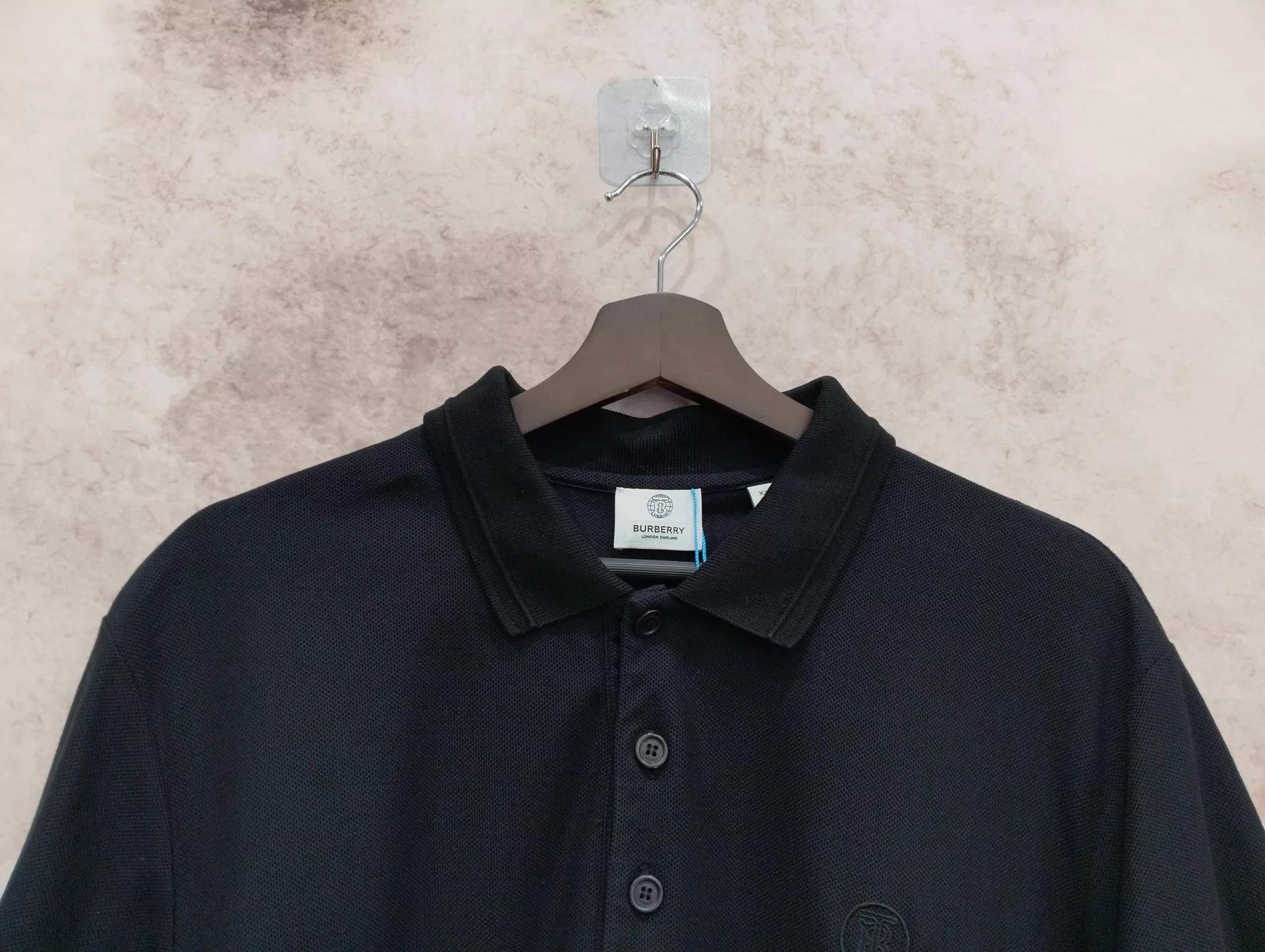 Burberry Burberry Black Short-Sleeve Polo XXL Size US XXL / EU 58 / 5 - 3 Thumbnail
