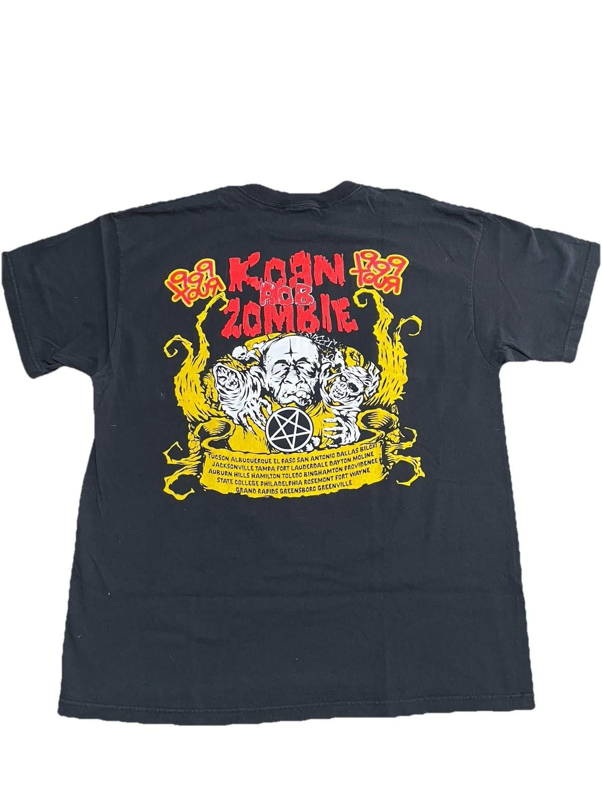 Delta Vintage 1999 Korn Rob Zombie Tour Size XL Y2K Size US XL / EU 56 / 4 - 7 Thumbnail
