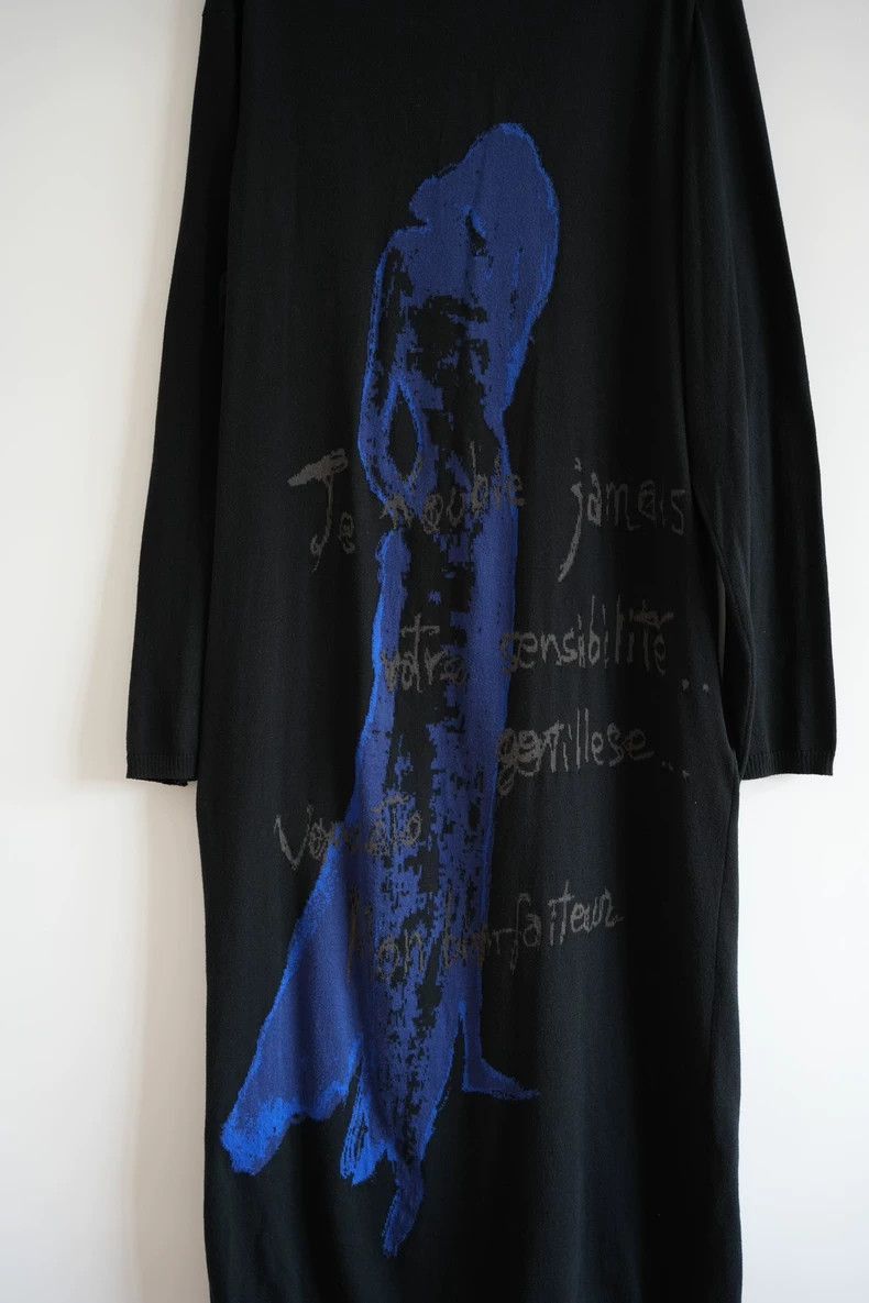 Yohji Yamamoto Yohji Yamamoto Yohji Yamamoto Wool Cardigan with Graphic D Size US M / EU 48-50 / 2 - 3 Thumbnail