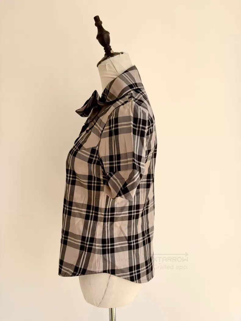 Vivienne Westwood Vivienne Westwood Vintage Irregular Small Tie Beige Plaid Size M / US 6-8 / IT 42-44 - 3 Thumbnail