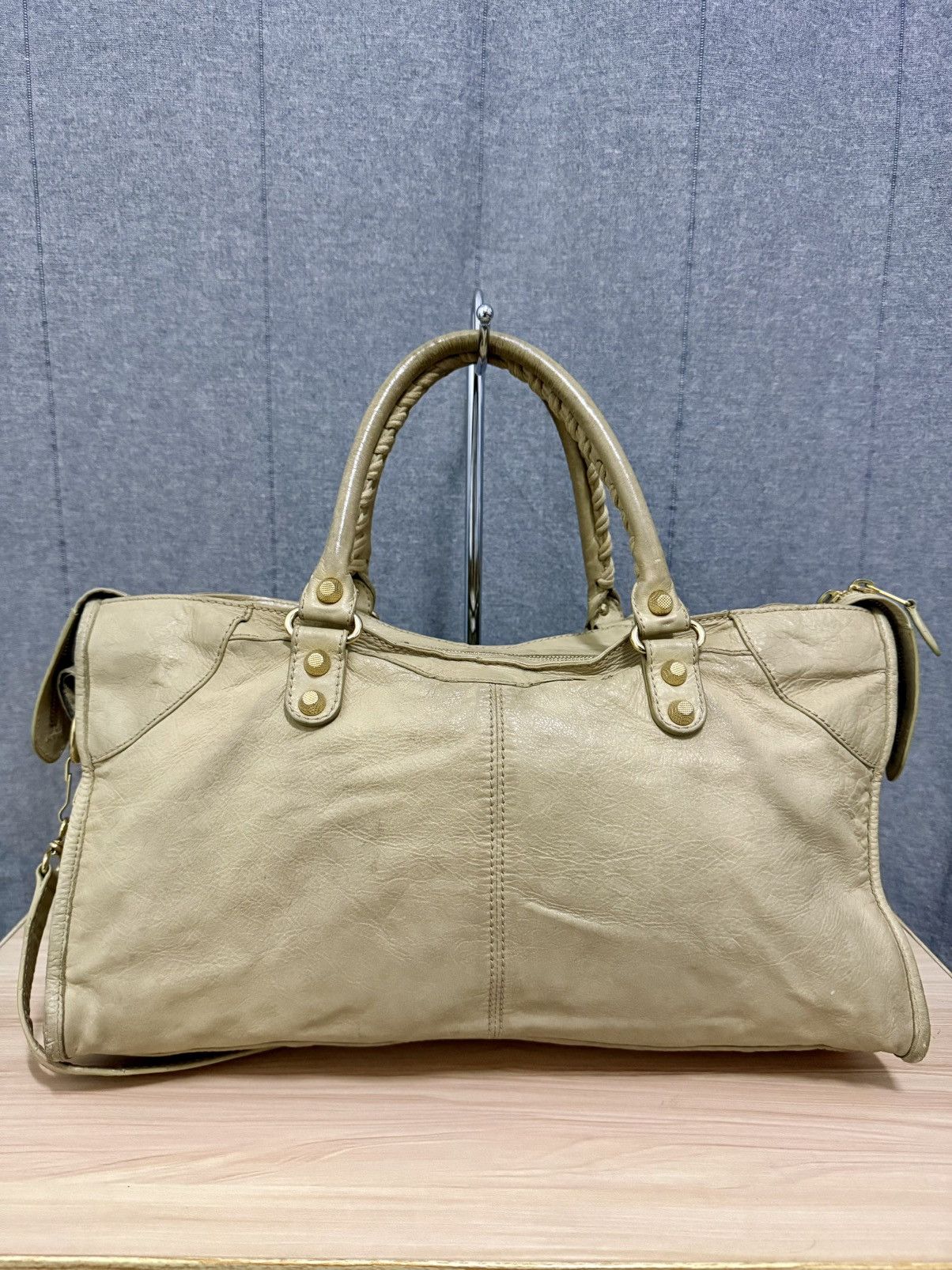 Balenciaga 2000s Balenciaga Part Time "Giant 21 Gold Studded Size ONE SIZE - 7 Thumbnail