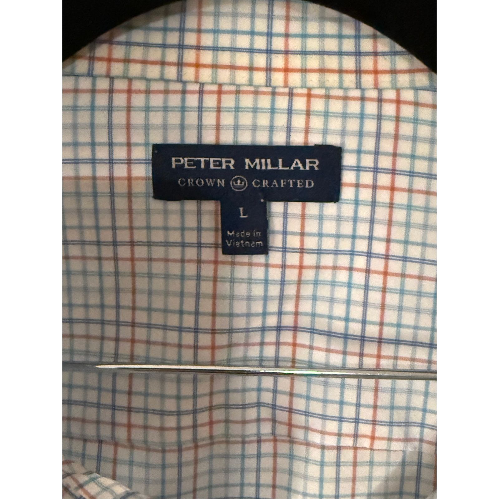 Peter Millar Peter Millar Men's Performance Poplin Sport Shirt - Large Size US L / EU 52-54 / 3 - 2 Thumbnail