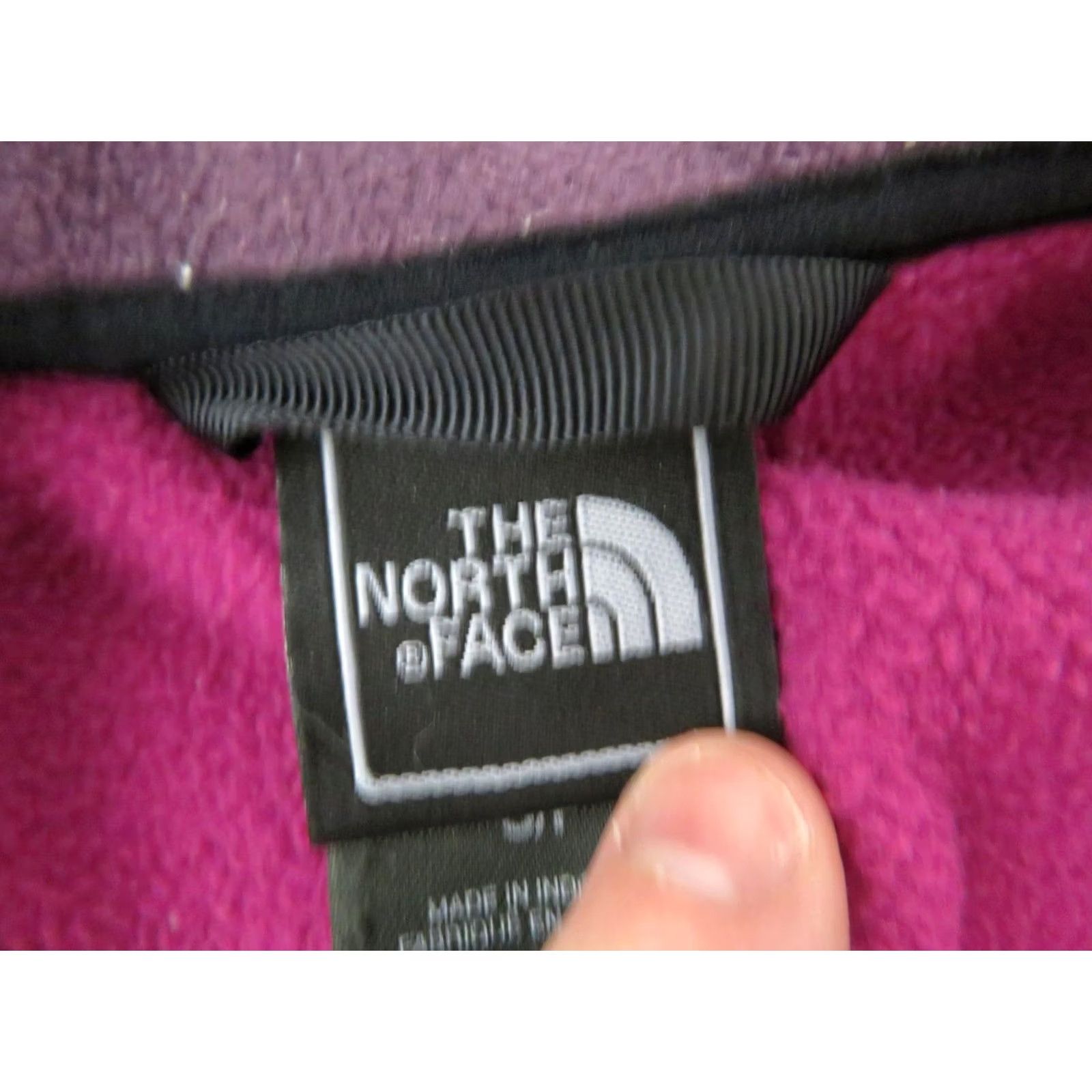 The North Face The North Face Fleece Jacket Womens Small Pink Purple Denali Full Zip Coat Size S / US 4 / IT 40 - 7 Thumbnail