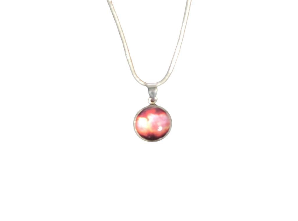 Handmade 925 Sterling Silver nebula galaxy necklace Size ONE SIZE - 3 Thumbnail