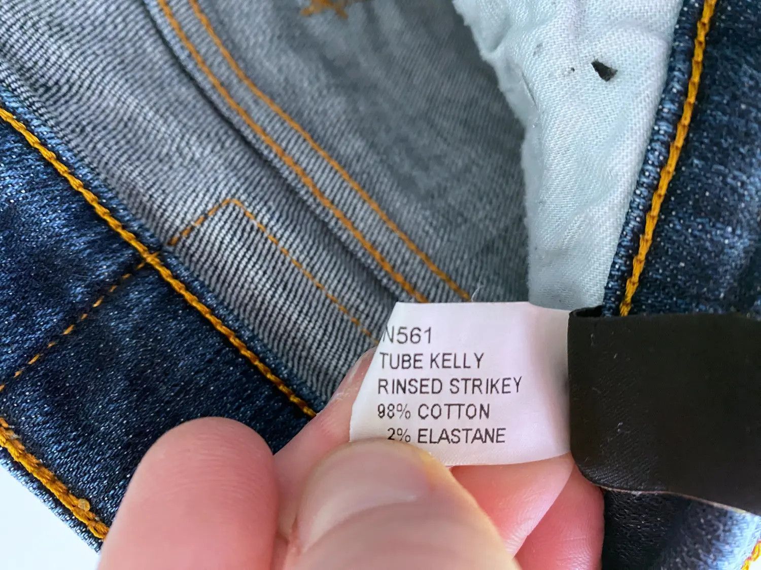 Nudie Jeans Nudie Jeans Tube Kelly Rinsed Strikey denim jeans sz W29 L32 Size US 29 - 8 Thumbnail