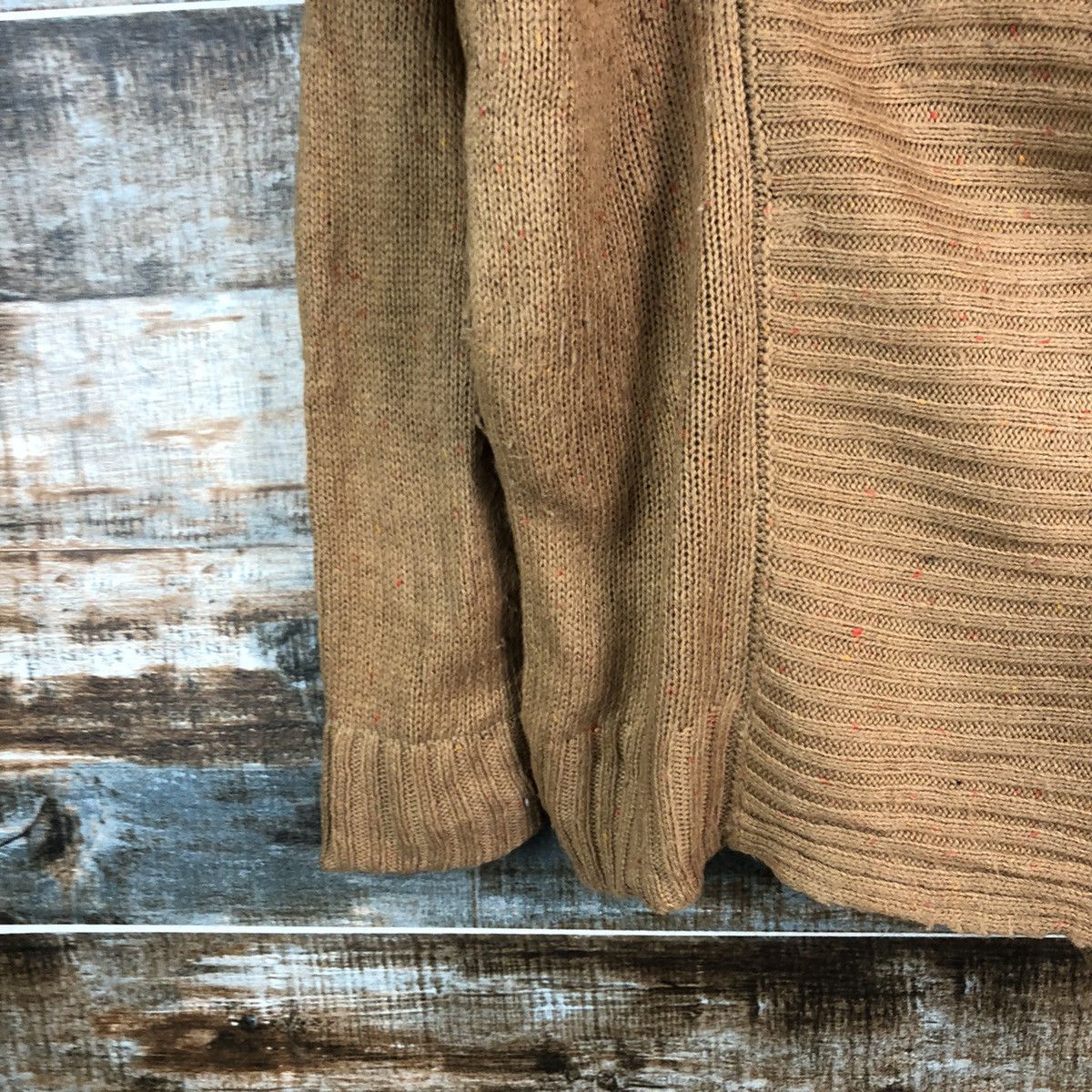 Homespun Knitwear × Japanese Brand M.M.O Brown cardigan vintage Knitwear #A2339 Size US M / EU 48-50 / 2 - 7 Thumbnail