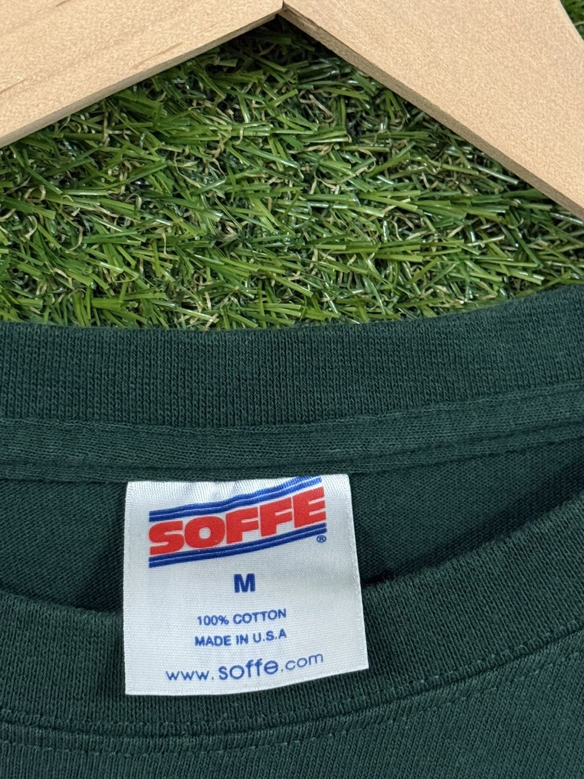 Soffe Vintage Soffe Made in USA Forest Green Hawaii Tee Medium Size US M / EU 48-50 / 2 - 5 Thumbnail
