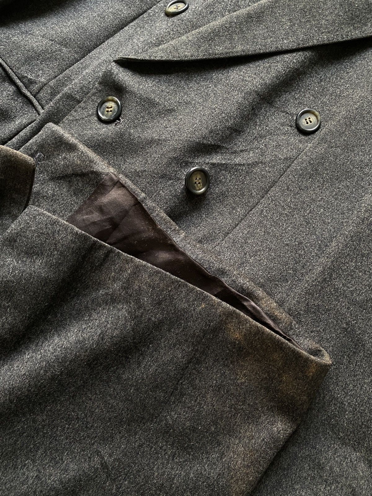 Burberry Prorsum Vintage Burberrys Double Breasted Wool Long Coat Size US L / EU 52-54 / 3 - 12 Thumbnail