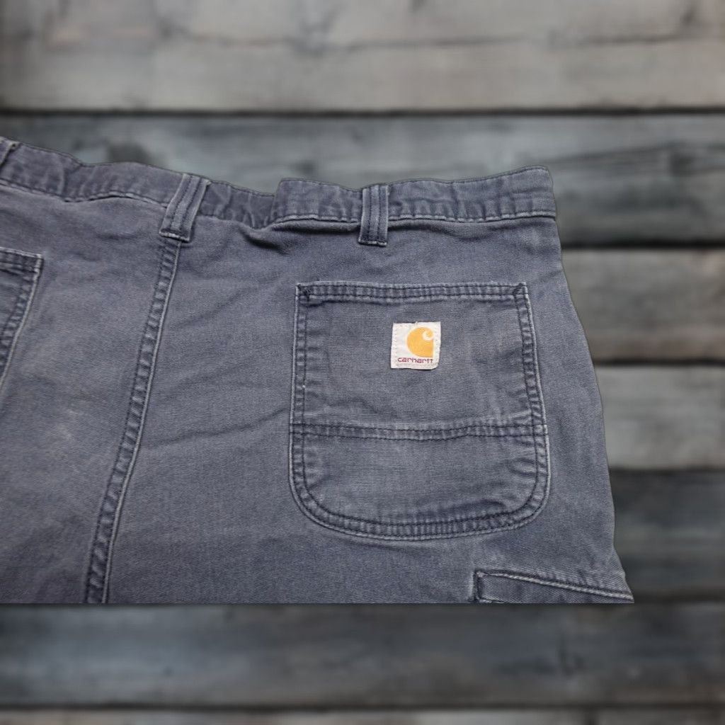 Carhartt Carhartt Shorts Mens 42 Blue Canvas Relaxed Fit Stretch Workwear Casual, 11 in Inseam, Cargo/Chino Style Size US 42 / EU 58 - 1 Thumbnail