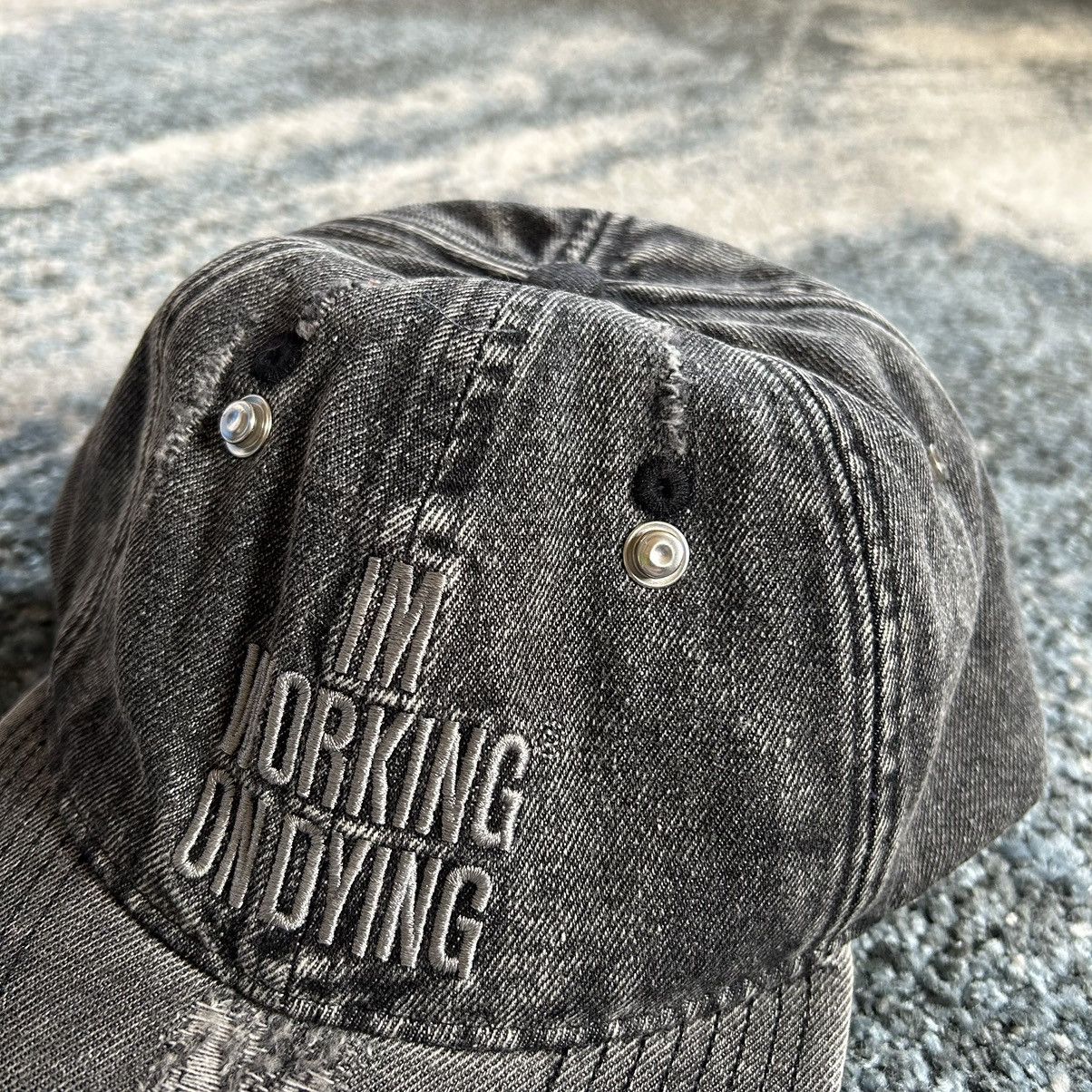 Other WORKiNG ON DYiNG x RECKLESS SCHOLARS DiSTRESSED DAD CAP HAT Size ONE SIZE - 2 Thumbnail
