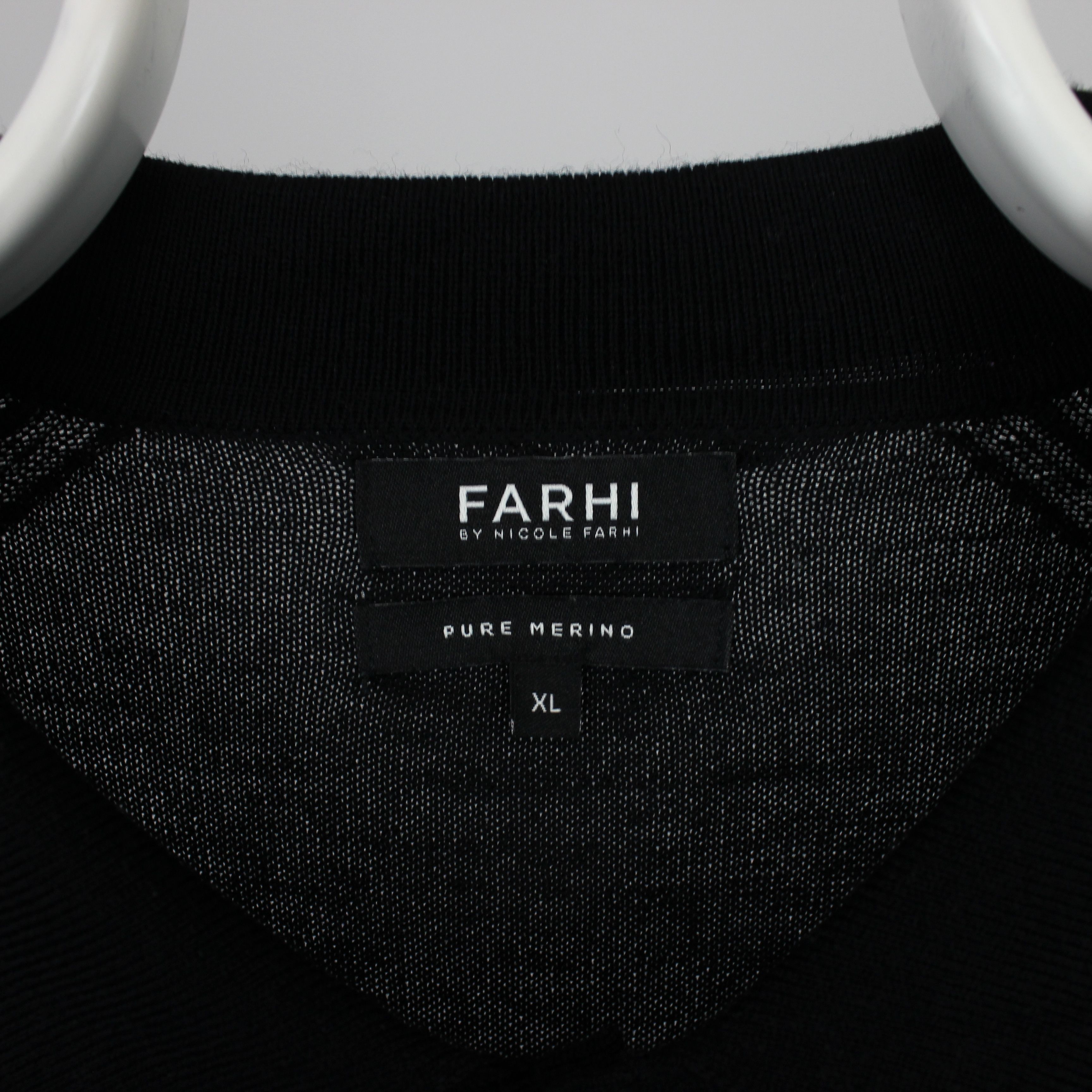 Nicole Farhi Nicole Farhi sweater merino wool buttons black L XL Size US XL / EU 56 / 4 - 4 Thumbnail