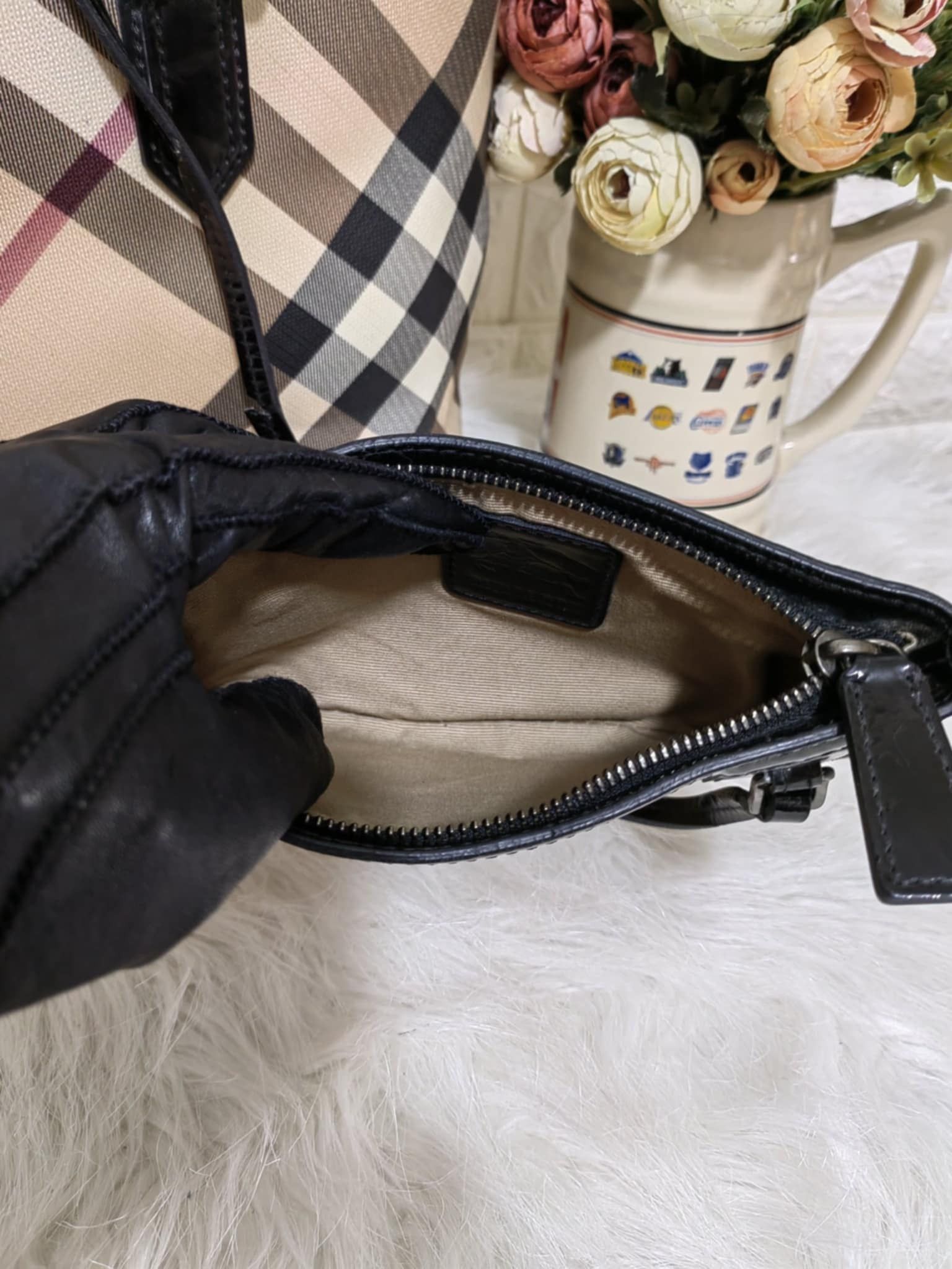 Burberry BURBERRY SUPERNOVA CHECK NICKIE TOTE BAG. Size ONE SIZE - 14 Thumbnail