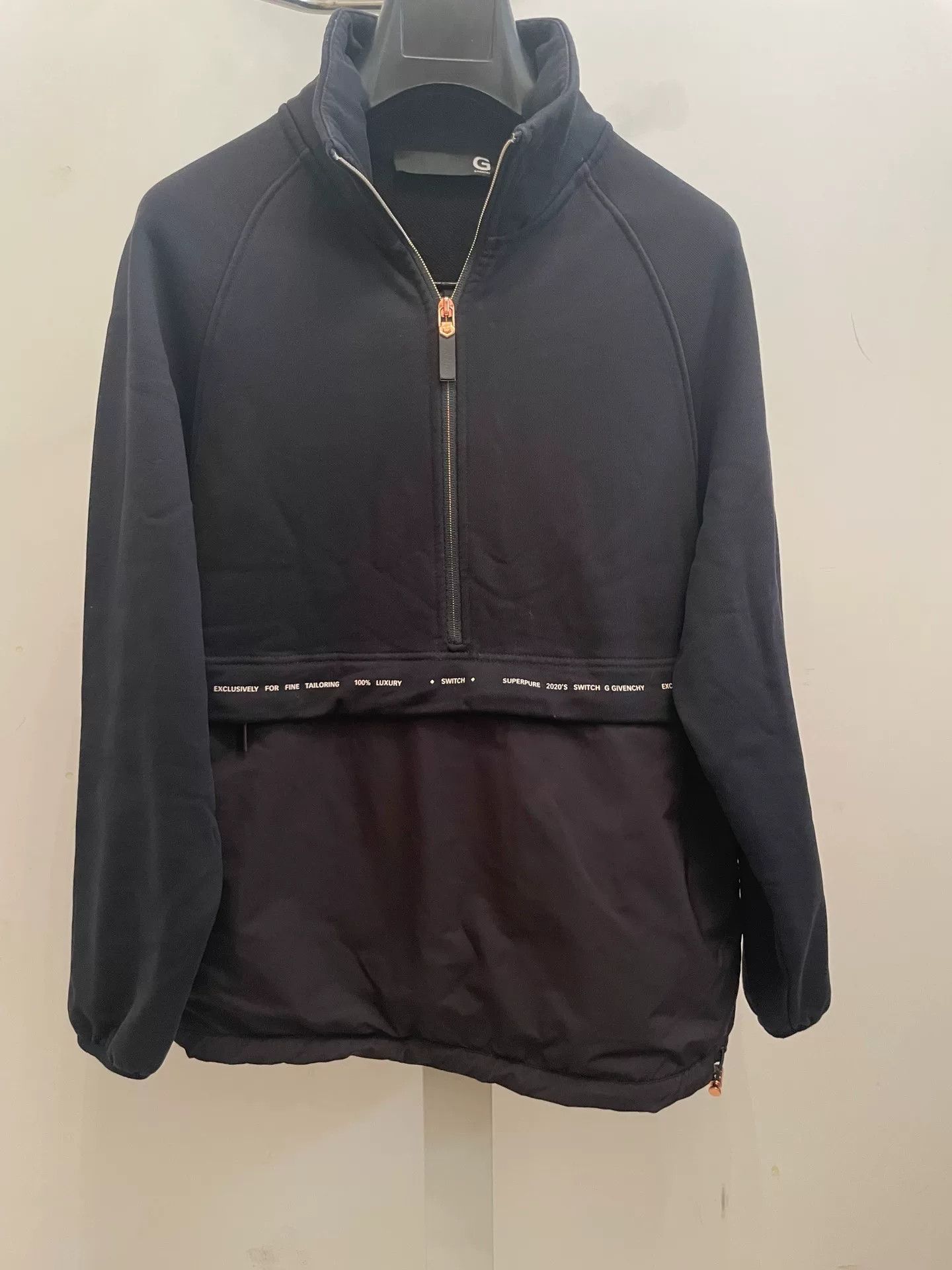 Givenchy Givenchy Slogan Half-Zip Sweatshirt Size US S / EU 44-46 / 1 - 1 Thumbnail