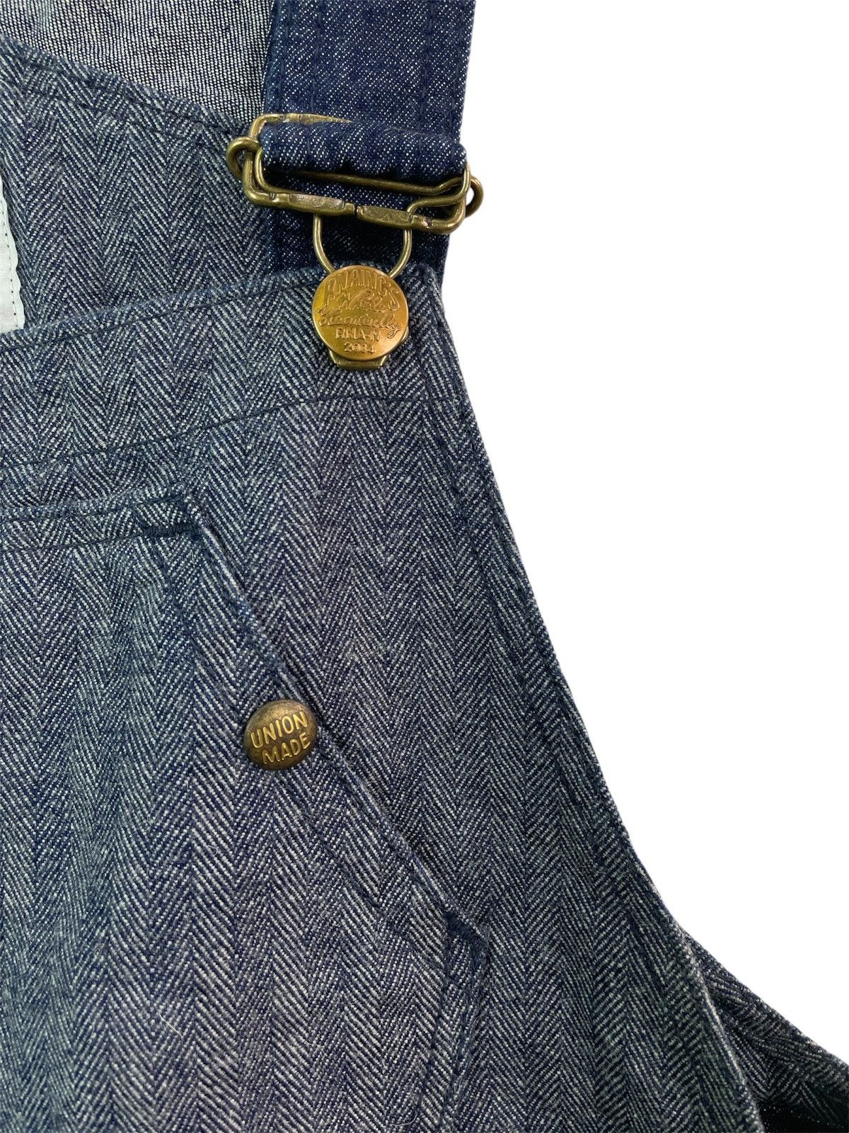 Japanese Brand Vtg 90s RNA japan hbt denim union made overall Size US 32 / EU 48 - 3 Thumbnail