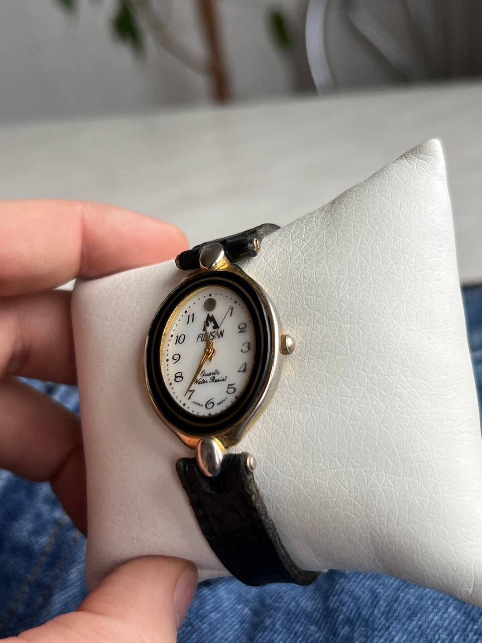 Vintage Futuristic Vintage Japanese Style Bracelet Leather Watch 90s Size ONE SIZE - 4 Thumbnail