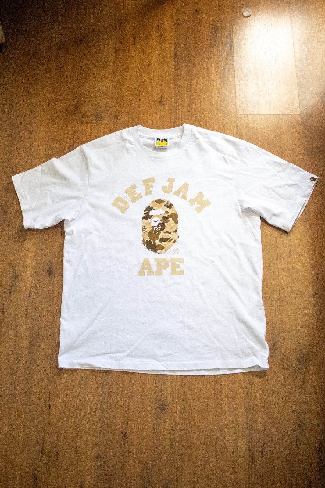Bape Bape x DEF JAM Camo College Relaxed Fit Tee Size US S / EU 44-46 / 1 - 1 Thumbnail