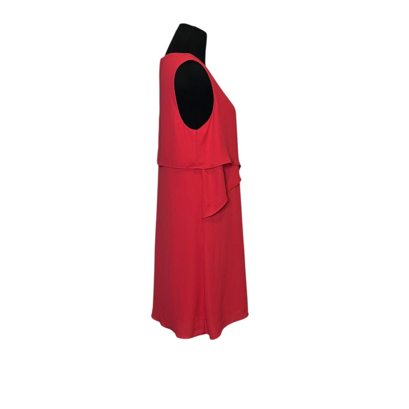 Bcbgmaxazria BCBGMAXAZRIA Red Drape Mini Dress size M Size M / US 6-8 / IT 42-44 - 4 Thumbnail