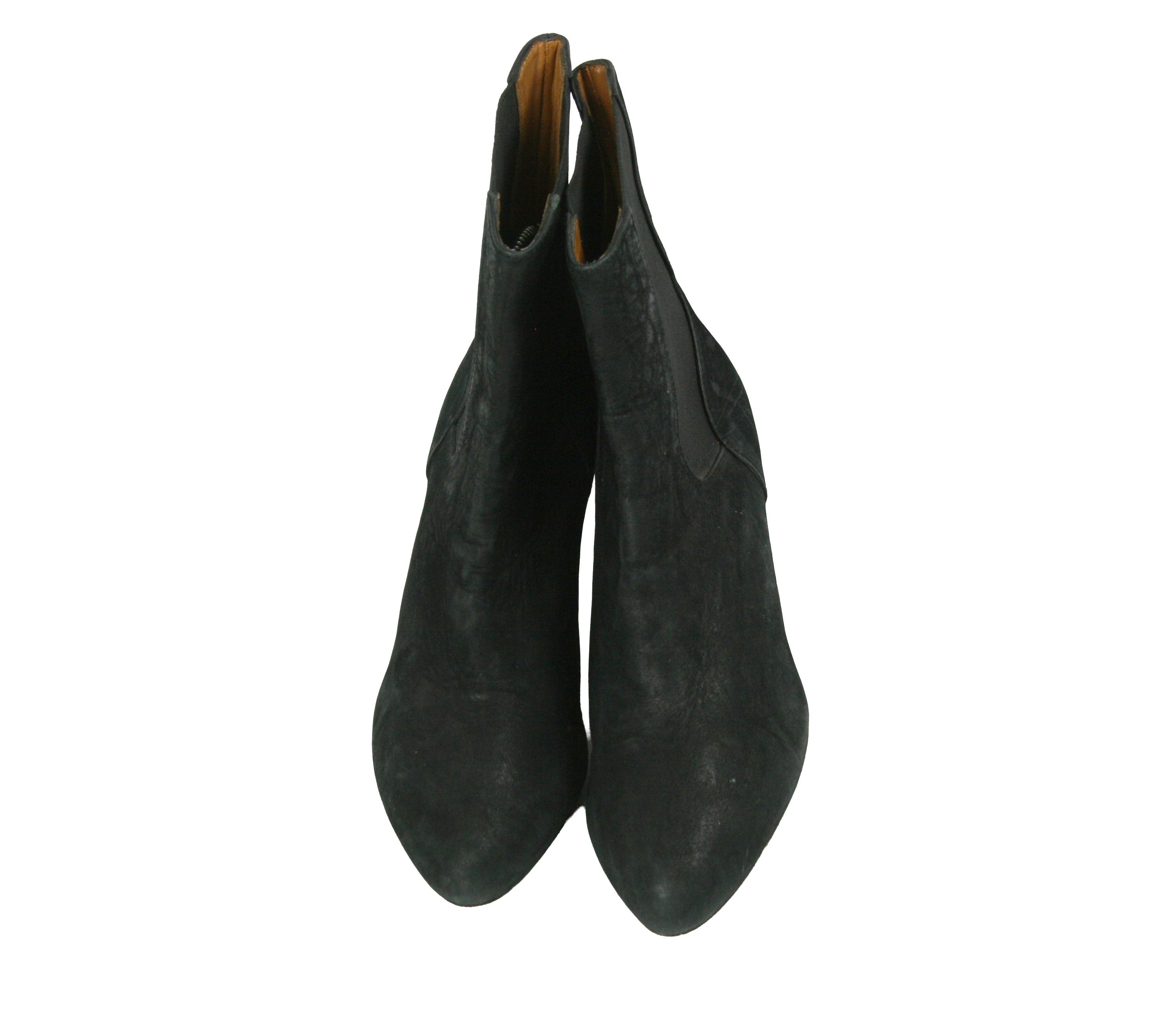 The Last Conspiracy Avant Garde Suede Point Toe Heeled Boots Size US 7 / IT 37 - 8 Thumbnail