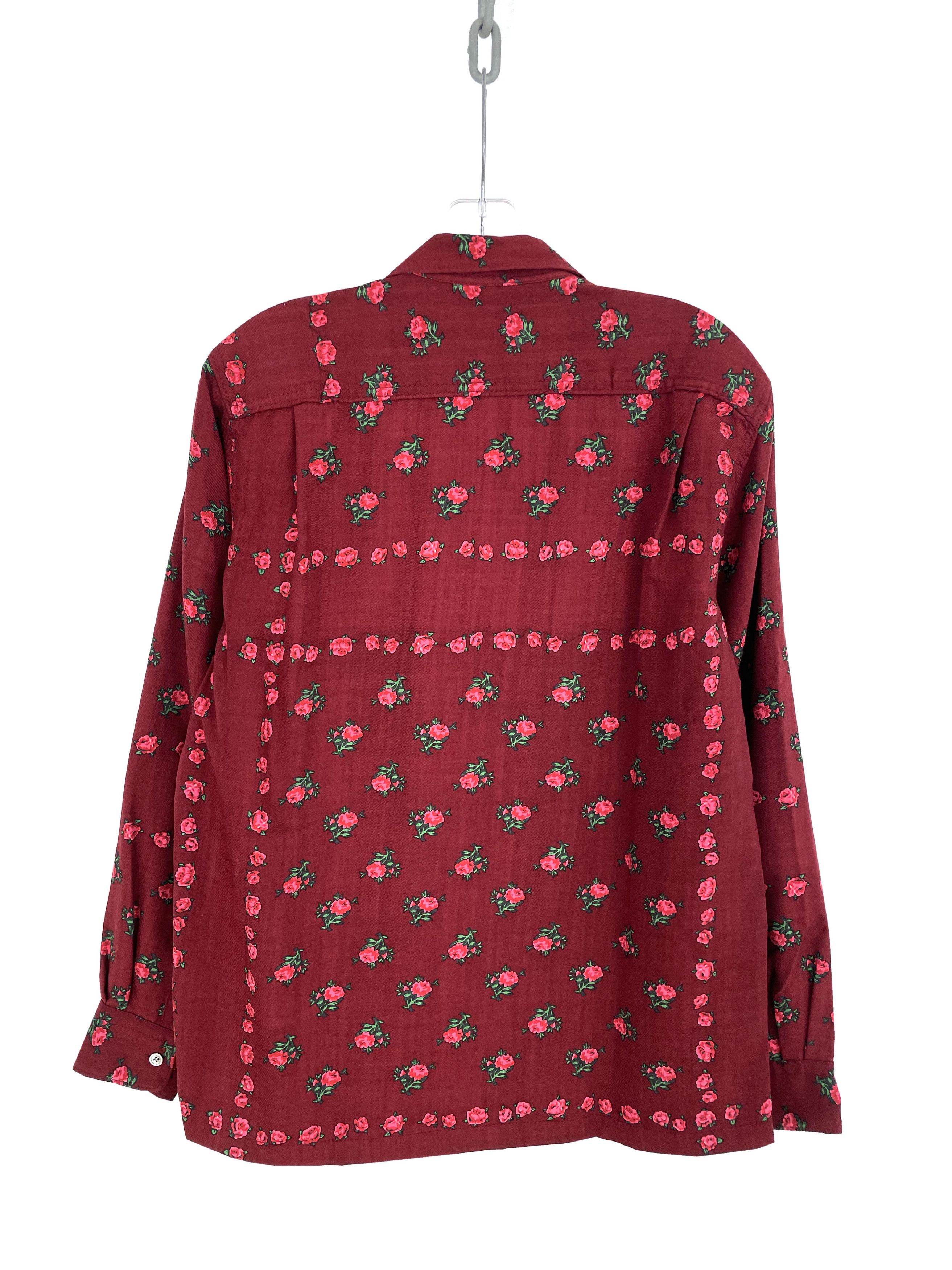 Comme des Garcons Homme 2003 Floral Wool Buttonup Size US M / EU 48-50 / 2 - 7 Thumbnail