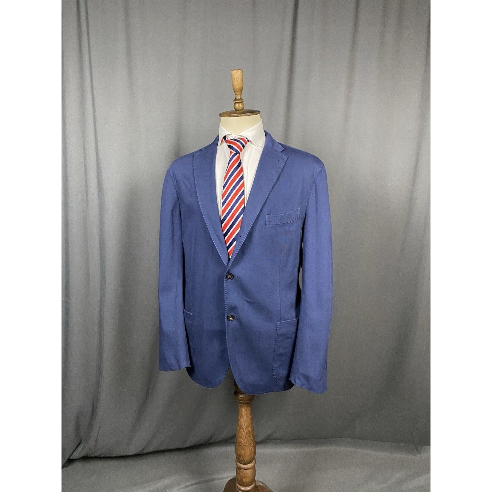 Boglioli Boglioli 50 K. Jacket Men's Blue Summer Unlined Blazer Jacke Size 50R - 4 Thumbnail