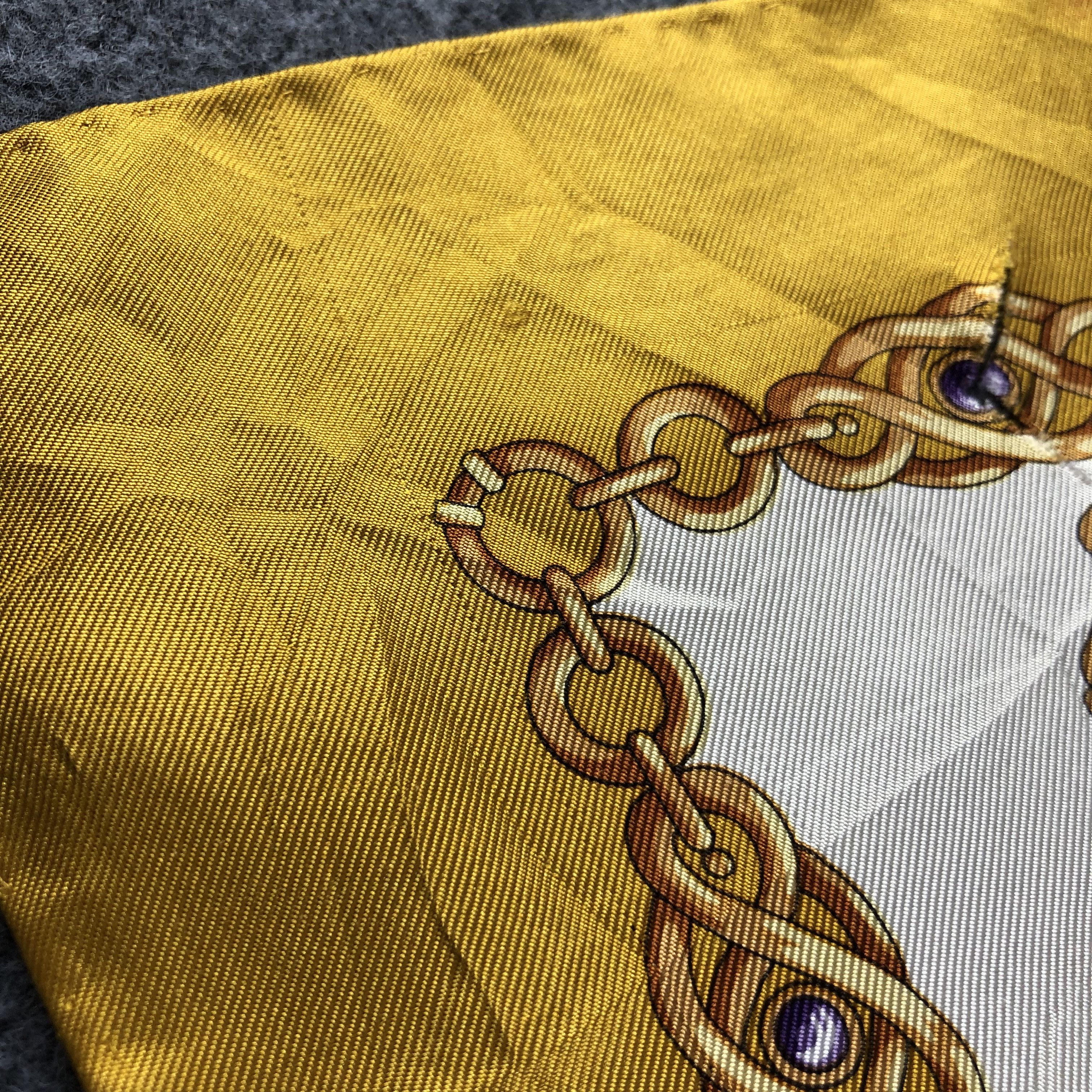 Lancel Vintage Lancel Baroque Silk Scarf M422 Size ONE SIZE - 6 Thumbnail