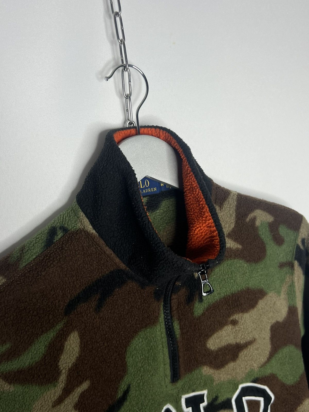 Other Vintage Polo Ralph Lauren Fleece Camo Flag Patch Zip Sweater Size US M / EU 48-50 / 2 - 7 Thumbnail