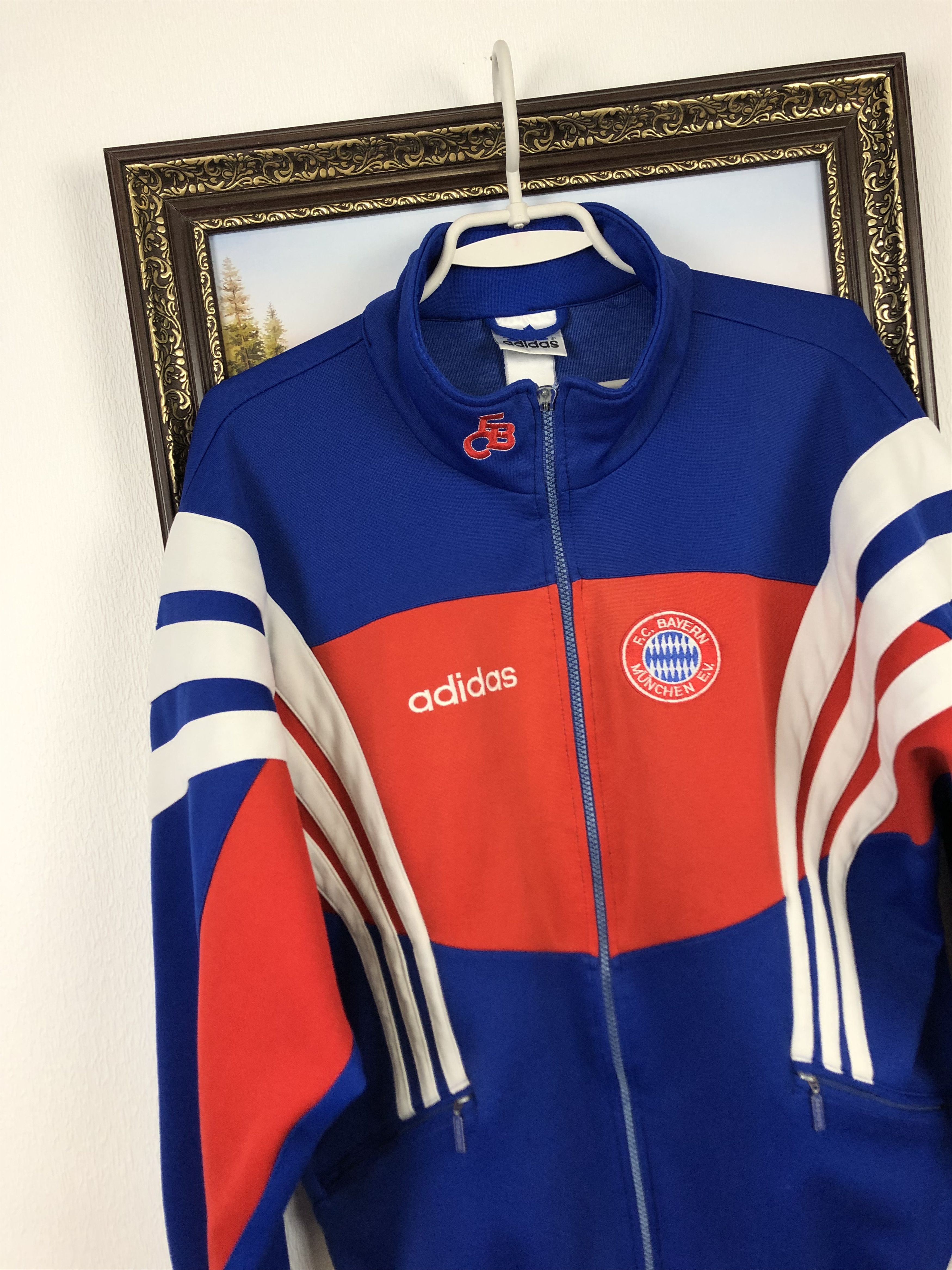 Adidas Vintage 90's Bayern Munich Football Jacket Soccer Track Top Size US M / EU 48-50 / 2 - 3 Thumbnail