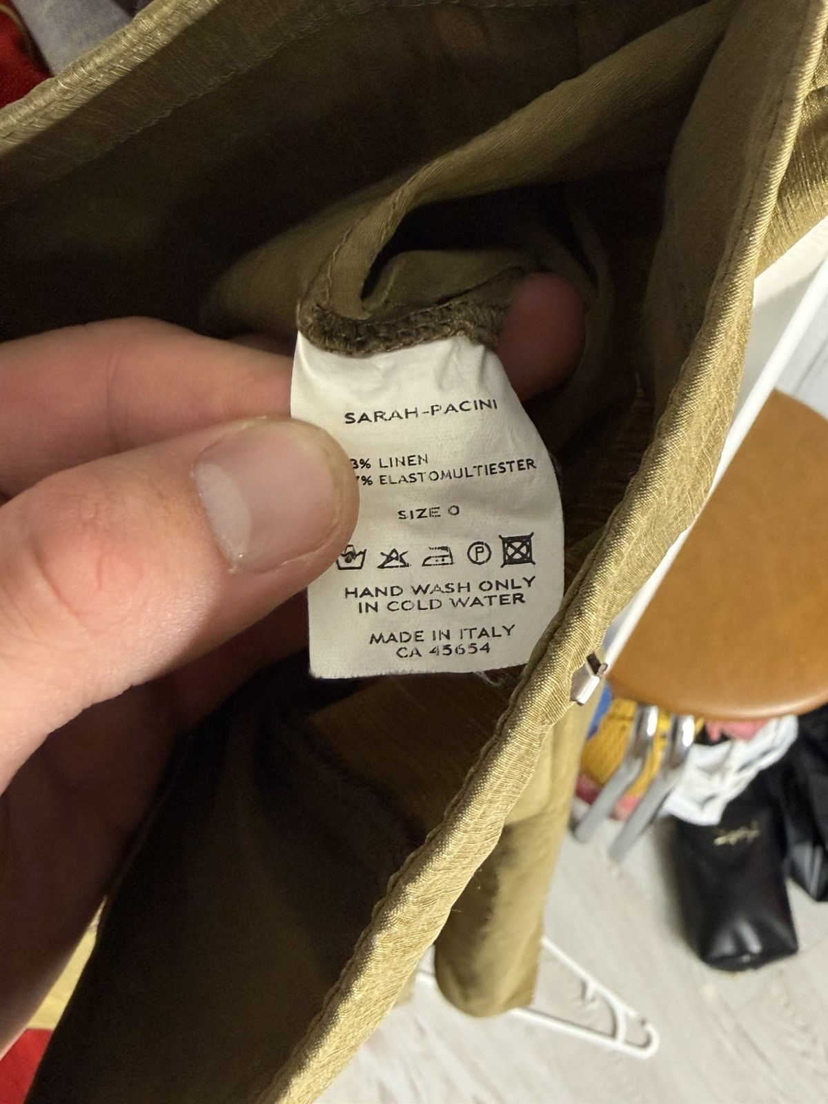 Sarah Pacini Sarah Pacini linen pants size 0 Size 25" / US 0 / IT 36 - 7 Thumbnail