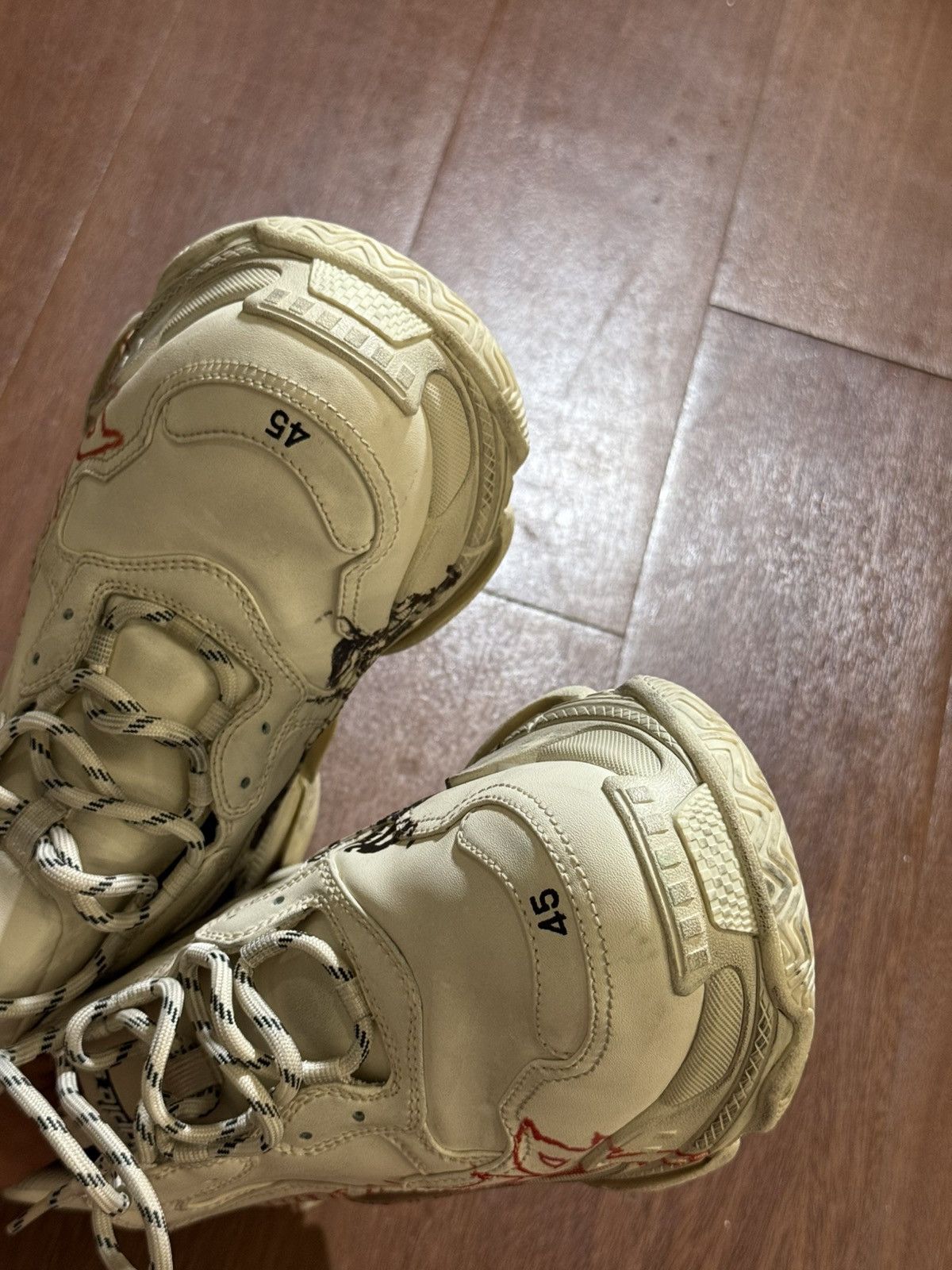 Balenciaga Balenciaga Triple S Diy Metal Shoes size 45 Size US 12 / EU 45 - 20 Thumbnail