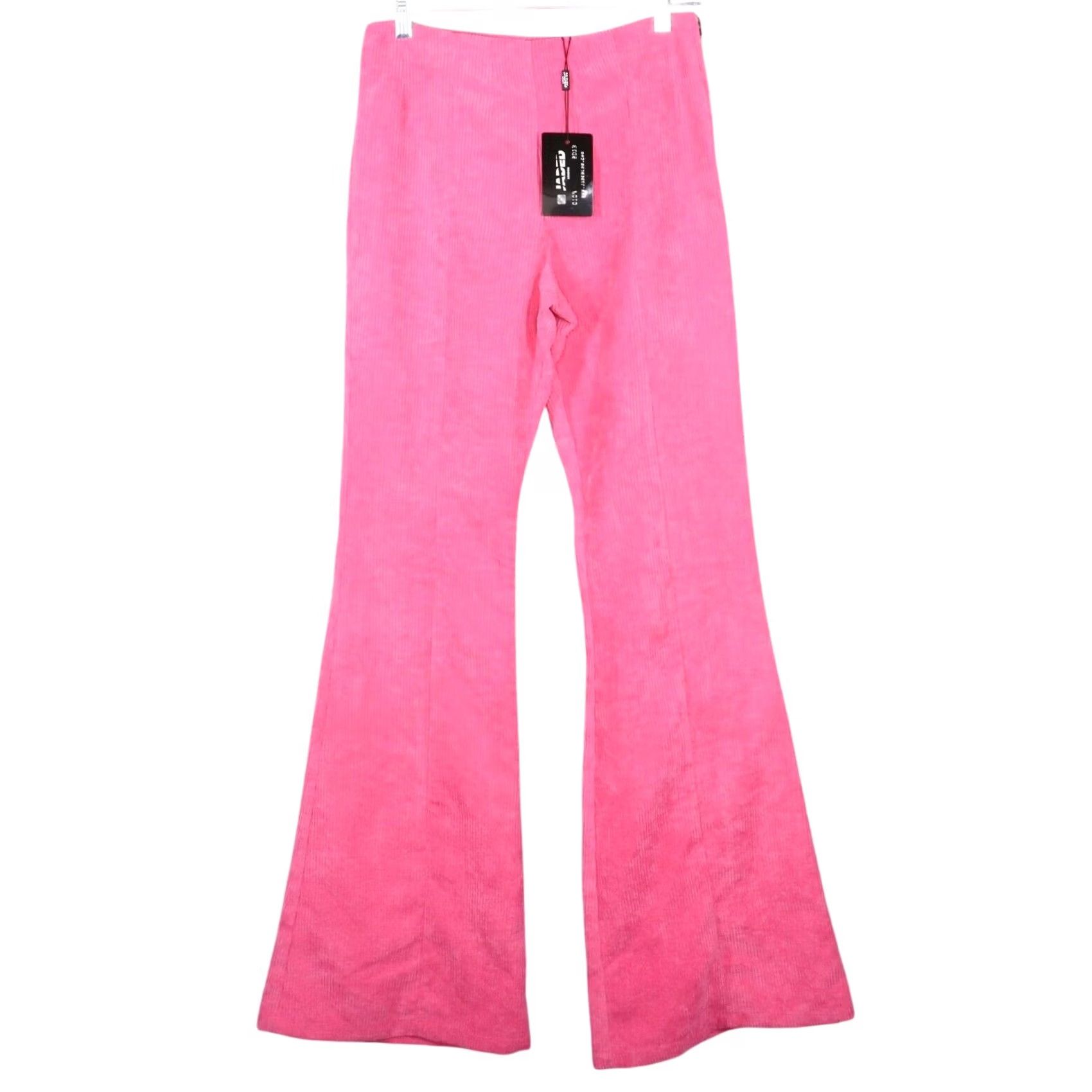 Jaded London Jaded London Pants Womens Sz 4 Hot Pink Corduroy Flared High Waist Trousers NWT Size 27" / US 4 / IT 40 - 2 Thumbnail