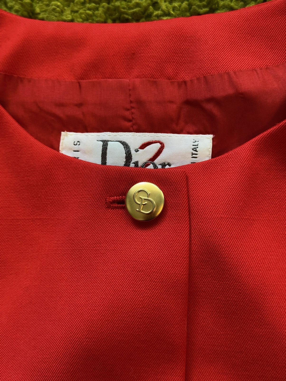 Christian Dior Monsieur × Vintage Dior 1980s archive vintage red 100% wool blazer jacket Size M / US 6-8 / IT 42-44 - 4 Thumbnail
