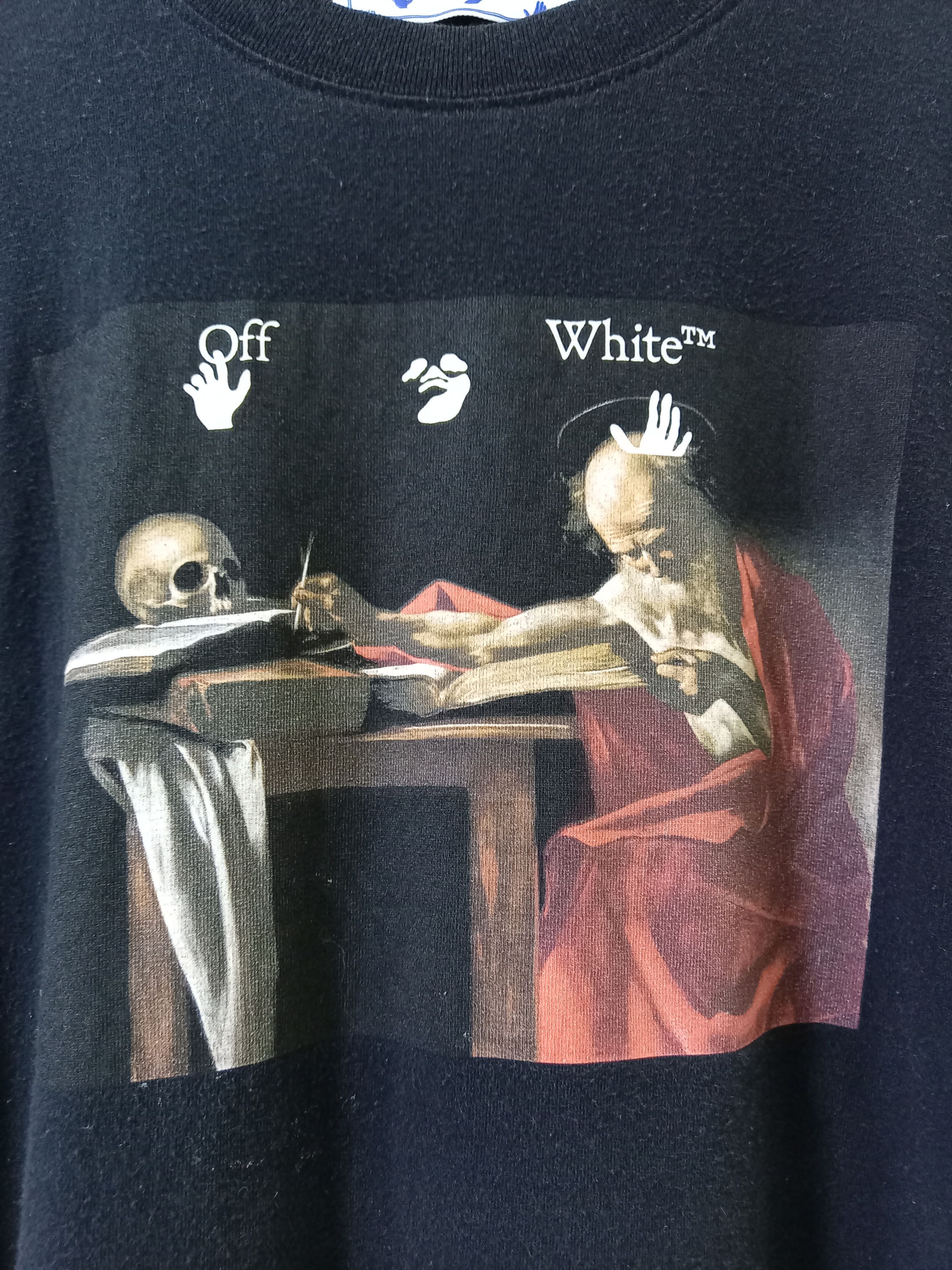 Off-White Offwhite Caravaggio Graphic Tee Size US XXS / EU 40 - 2 Thumbnail